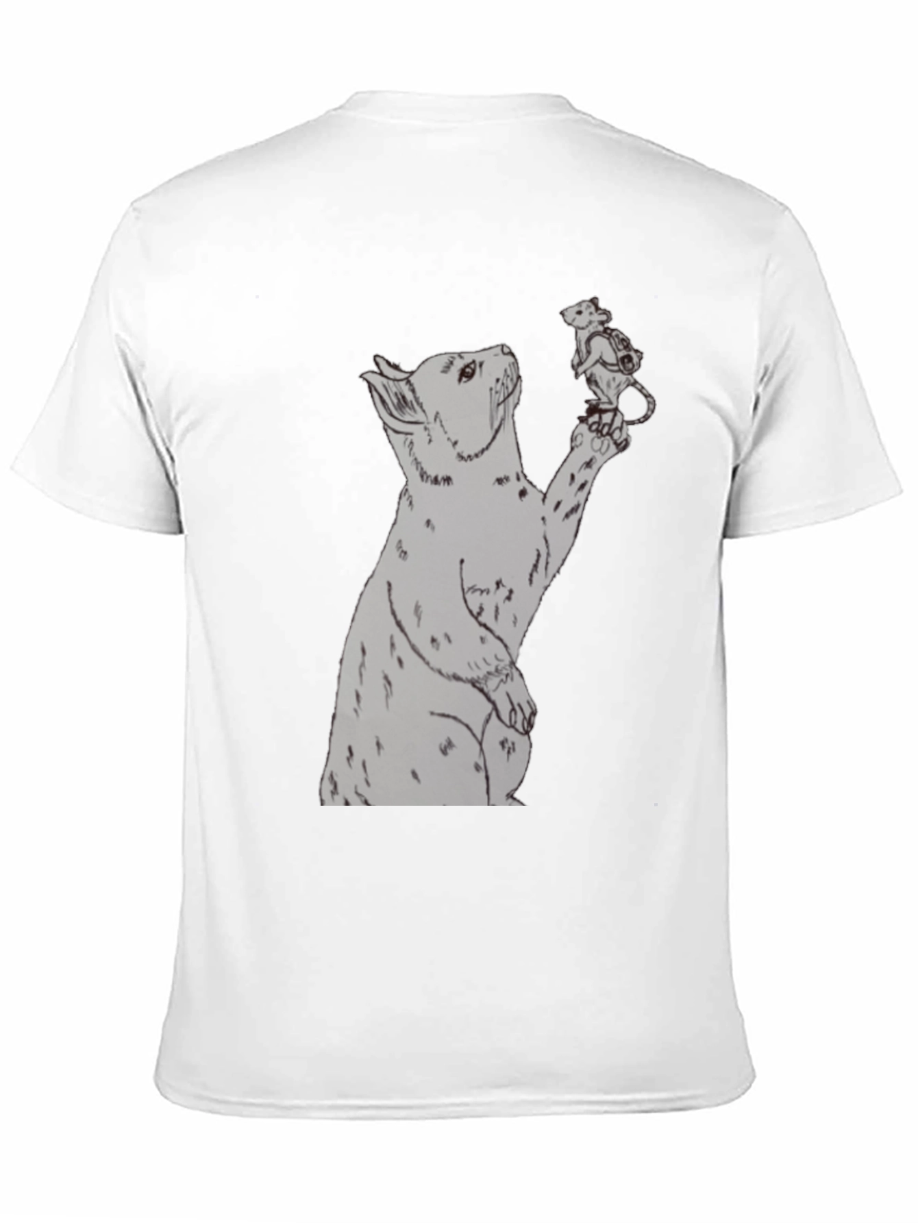 Bear and Mouse Graphic T-Shirt