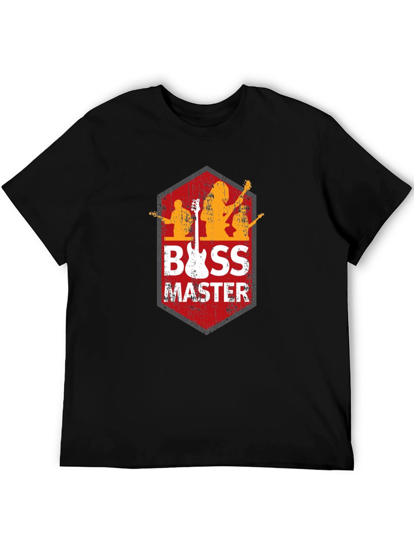 Bass Master Black Graphic T-Shirt for Music Lovers
