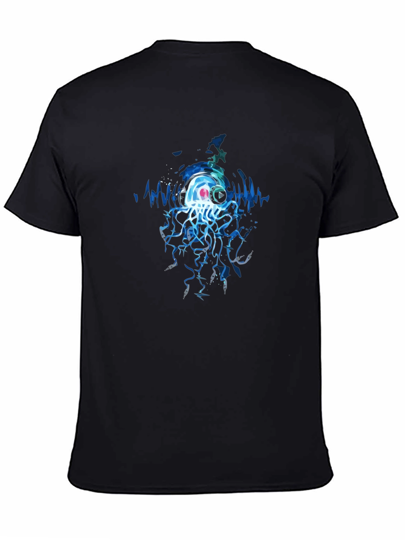 Jellyfish DJ Graphic Tee - Cool Black T-Shirt