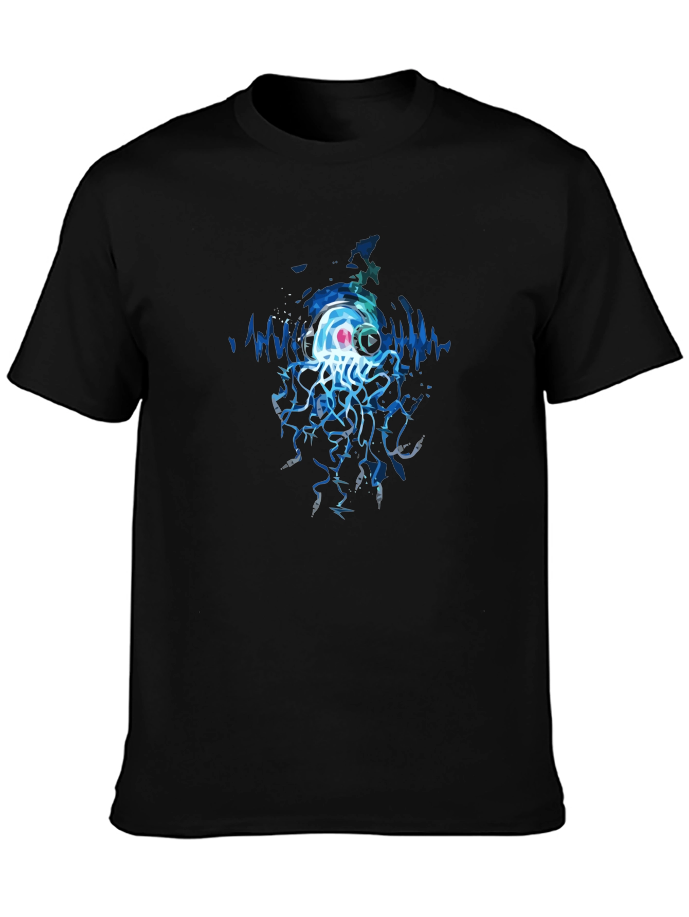Jellyfish DJ Graphic Tee - Cool Black T-Shirt