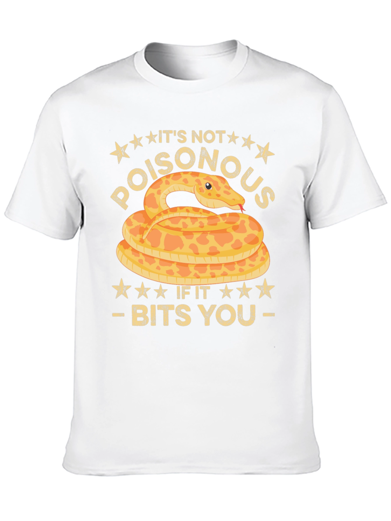 Funny Snake Bites T-Shirt - Its Not Poisonous