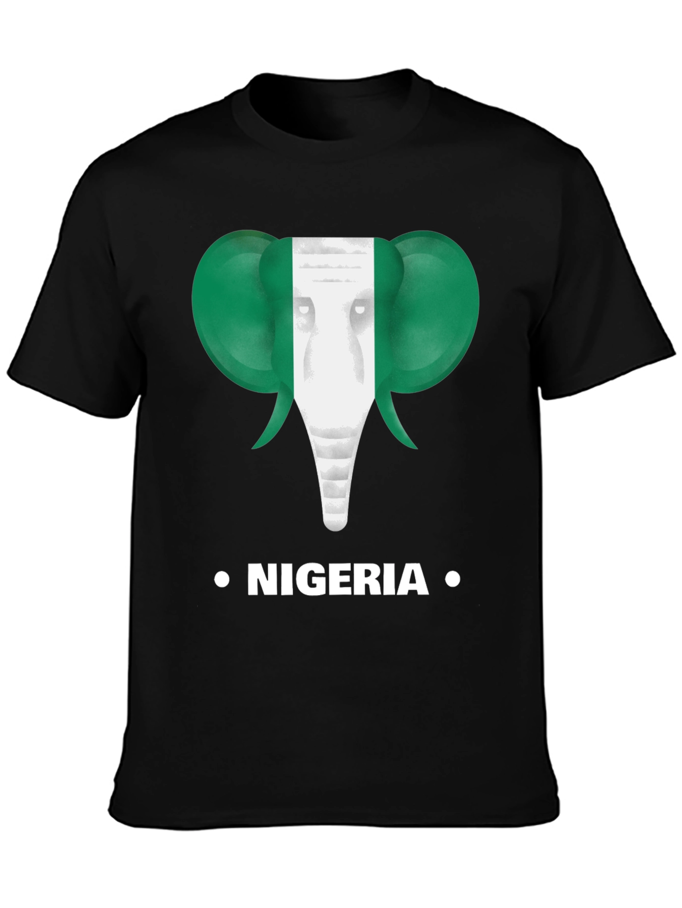 Nigeria Flag Elephant T-Shirt
