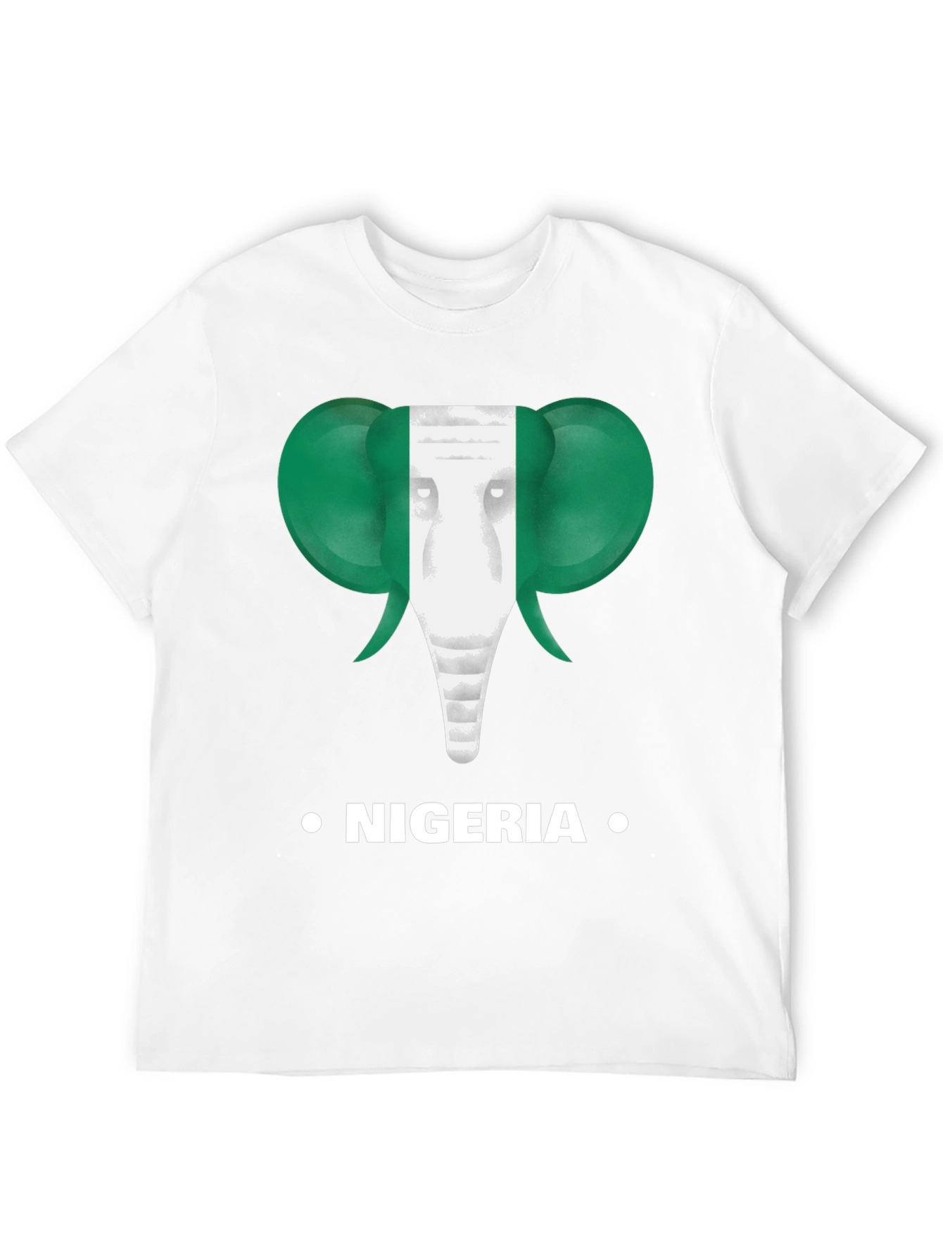 Nigeria Flag Elephant T-Shirt