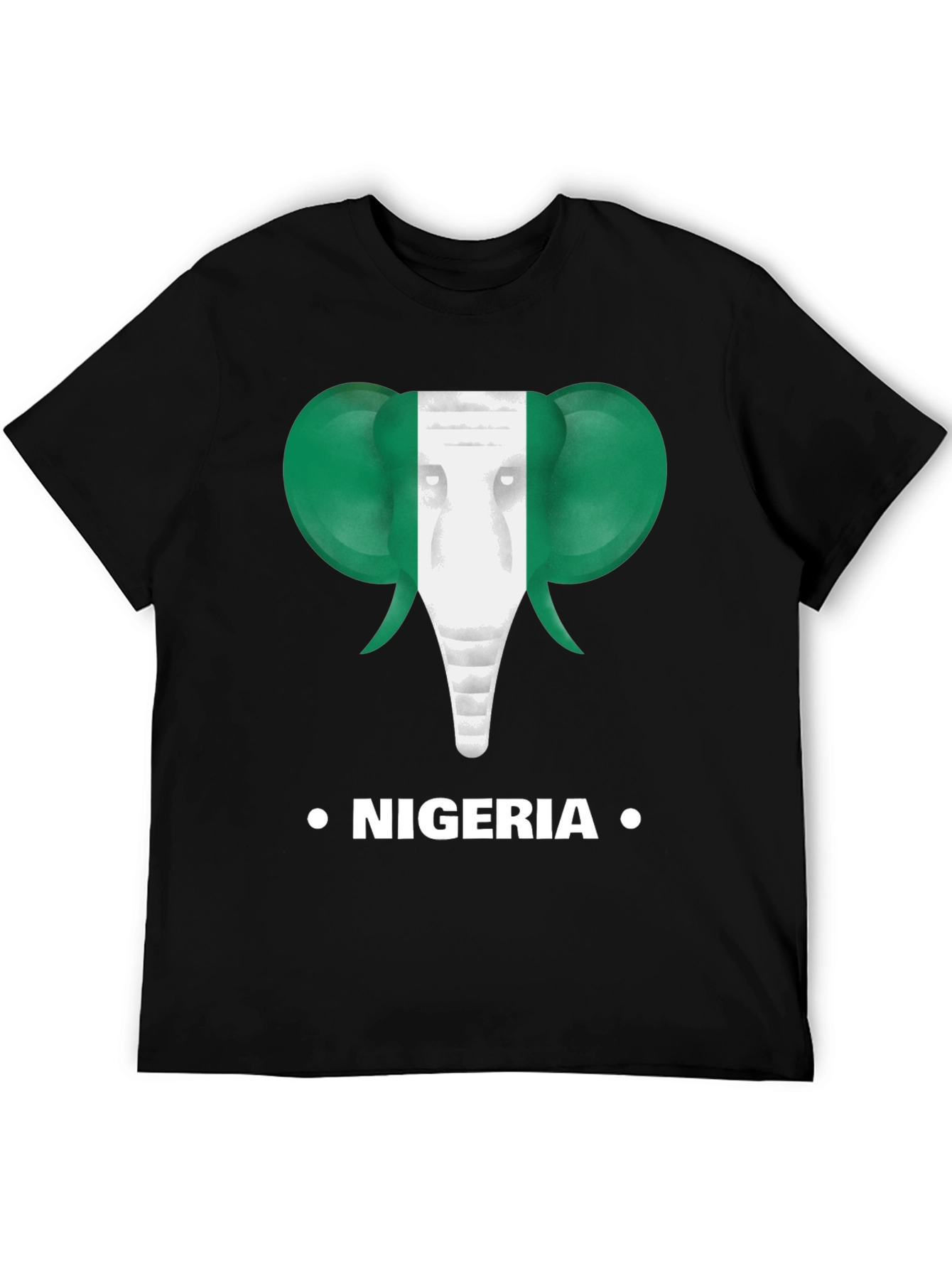 Nigeria Flag Elephant T-Shirt
