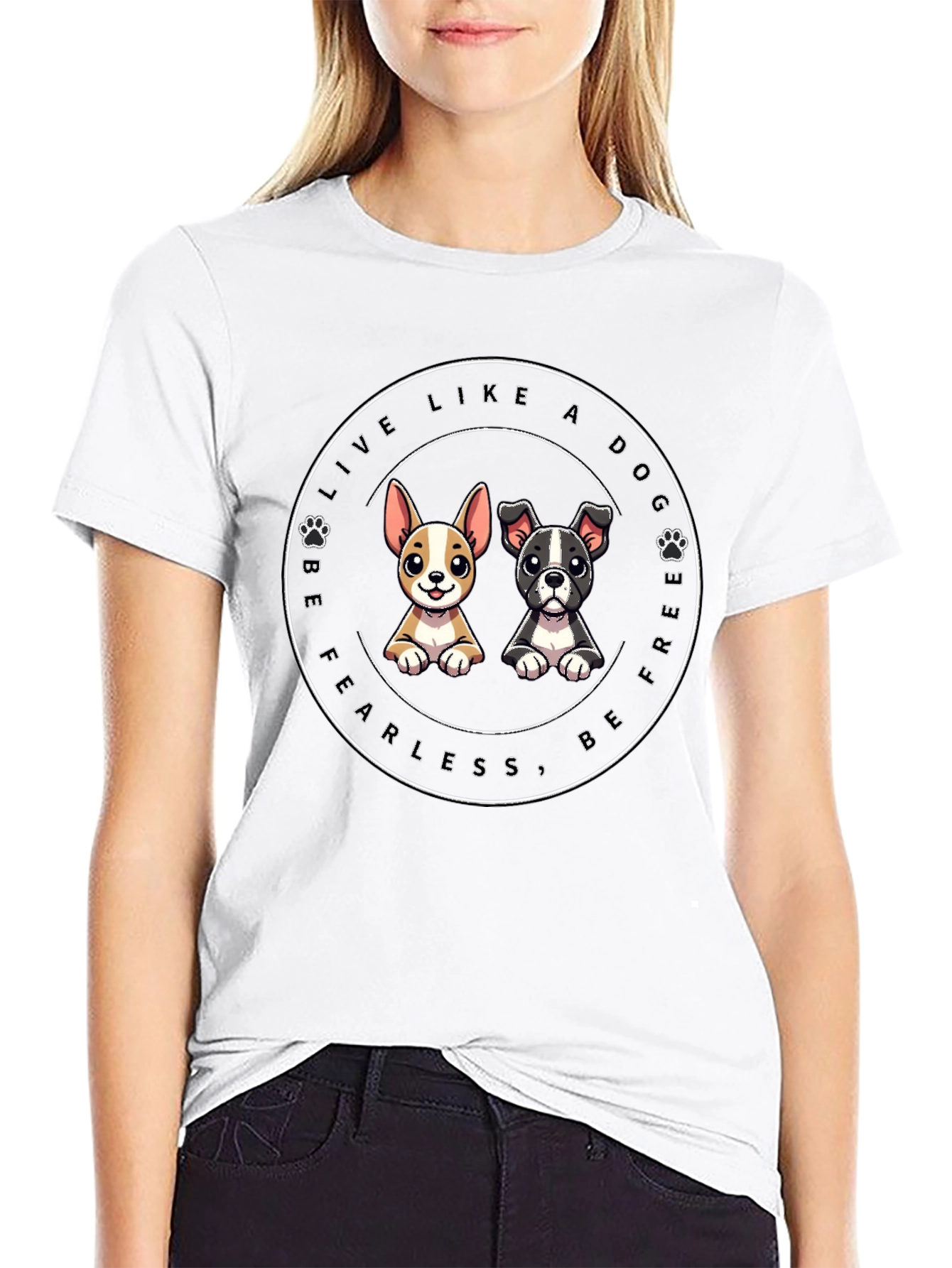 Dog Lover Graphic Tee - Be Free & Fearless!