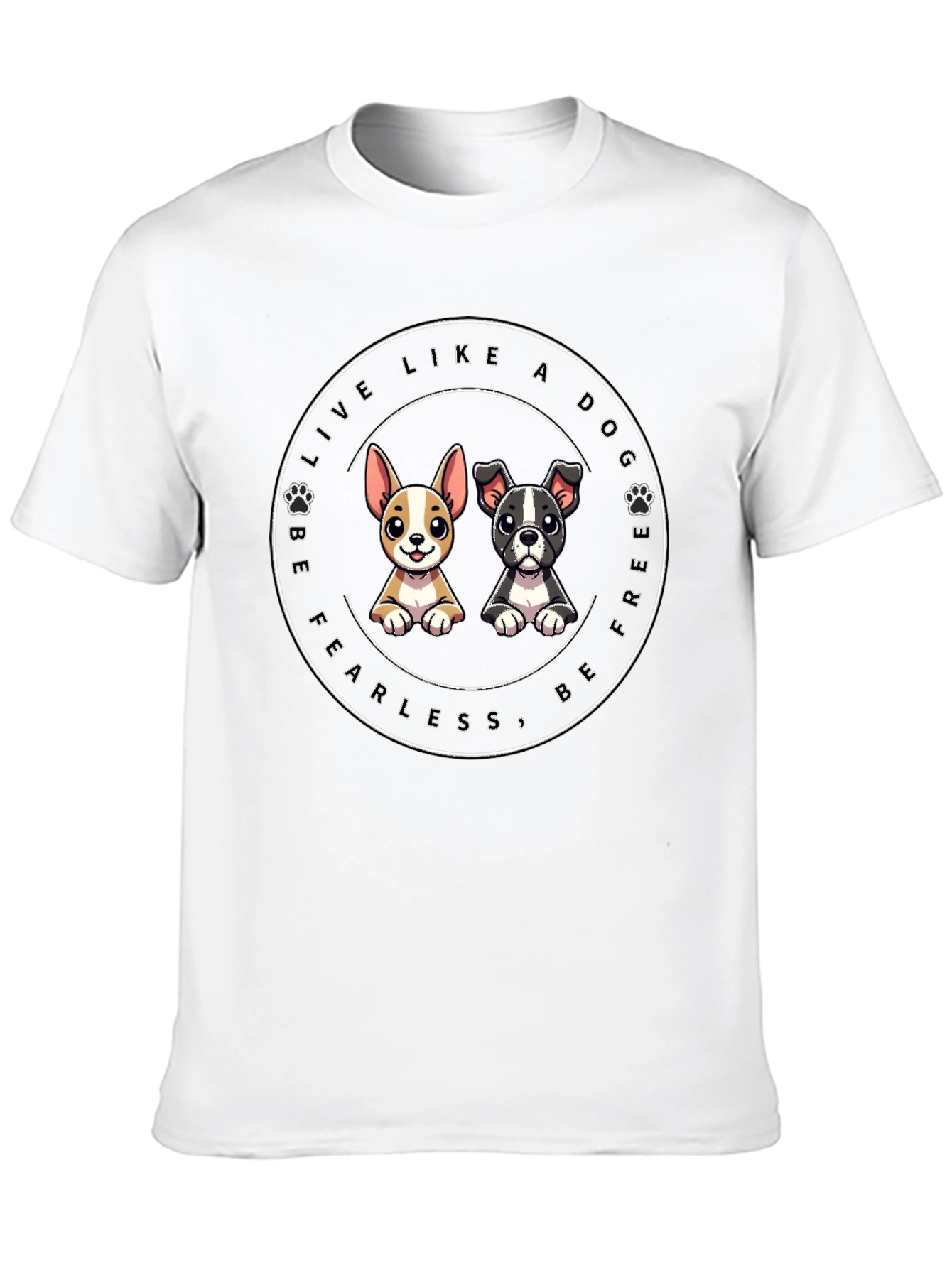 Dog Lover Graphic Tee - Be Free & Fearless!
