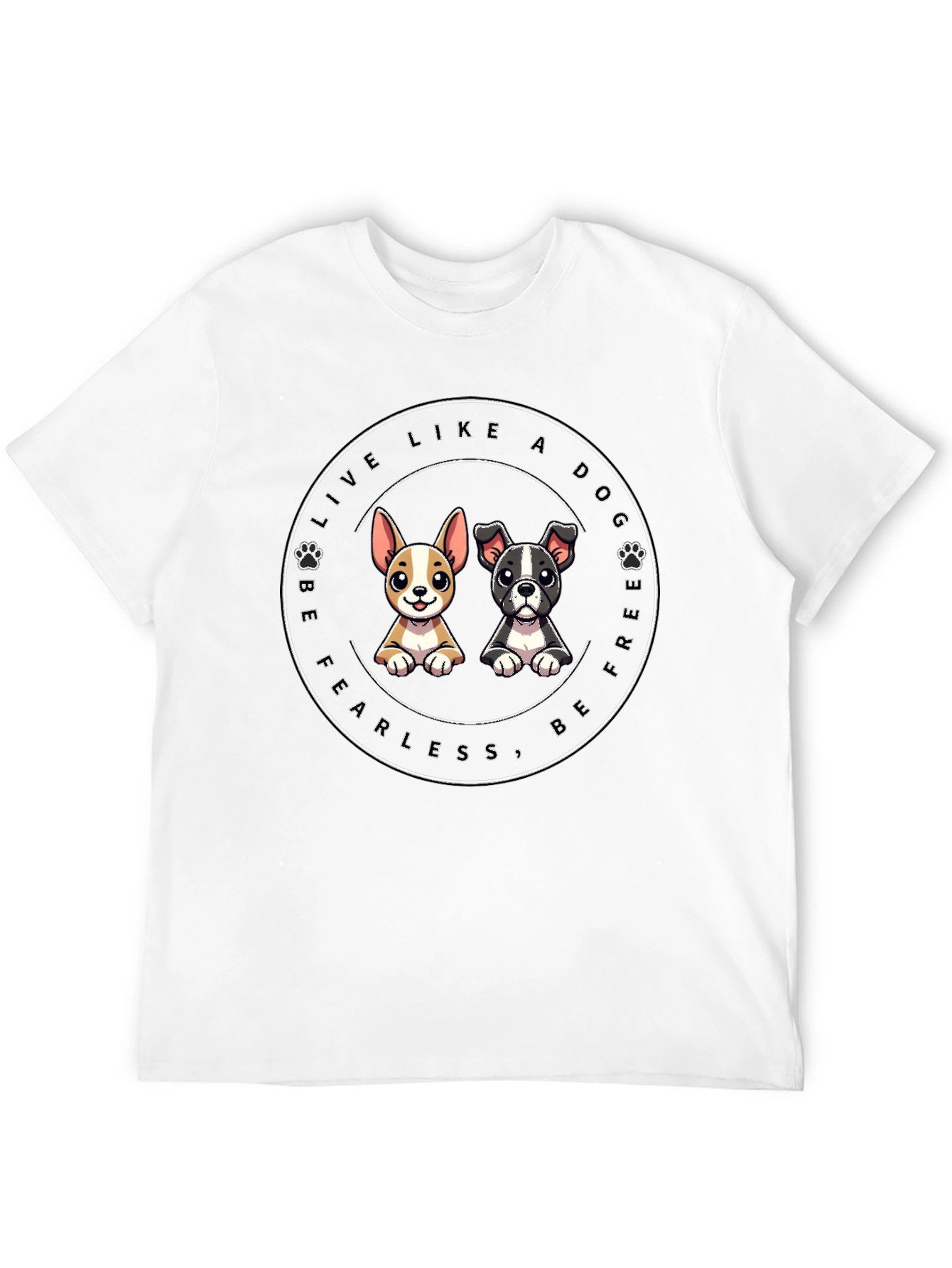 Dog Lover Graphic Tee - Be Free & Fearless!