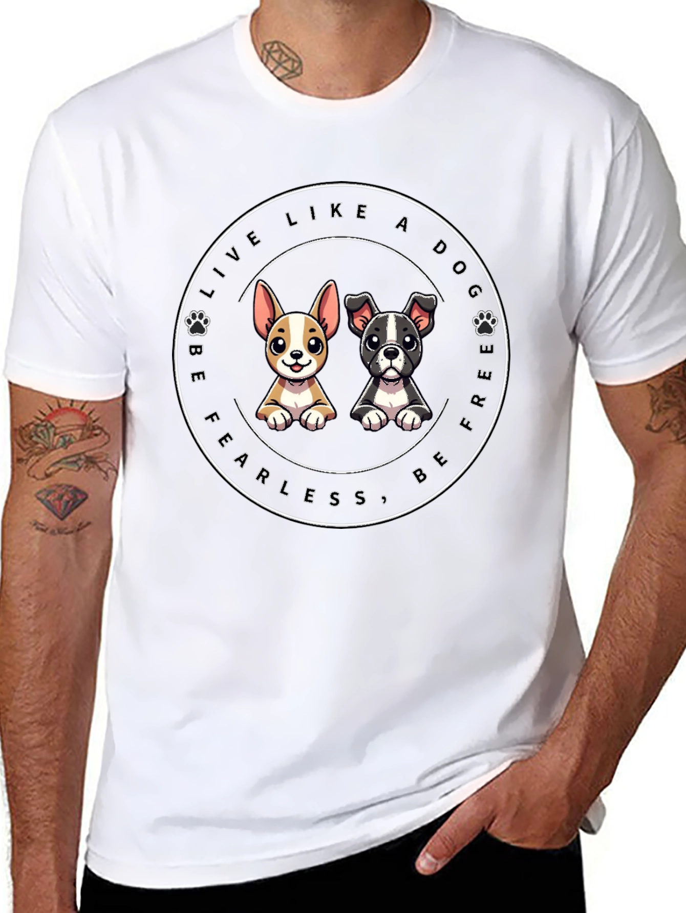 Dog Lover Graphic Tee - Be Free & Fearless!