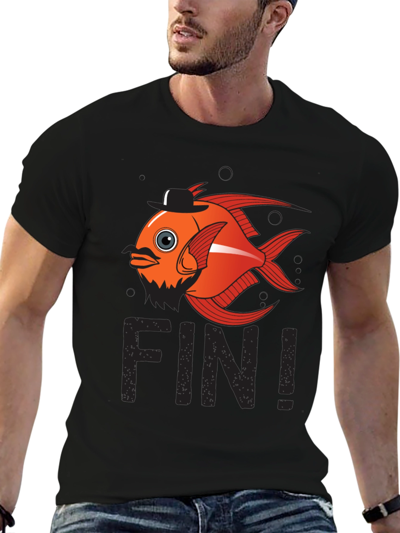 Funny Fish Pun T-Shirt - Fin!