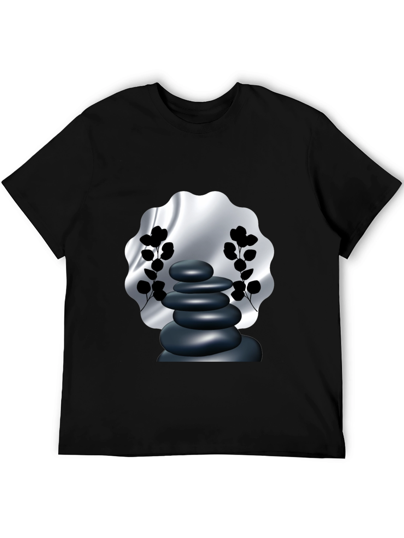Zen Stone Graphic Tee - Meditative Style