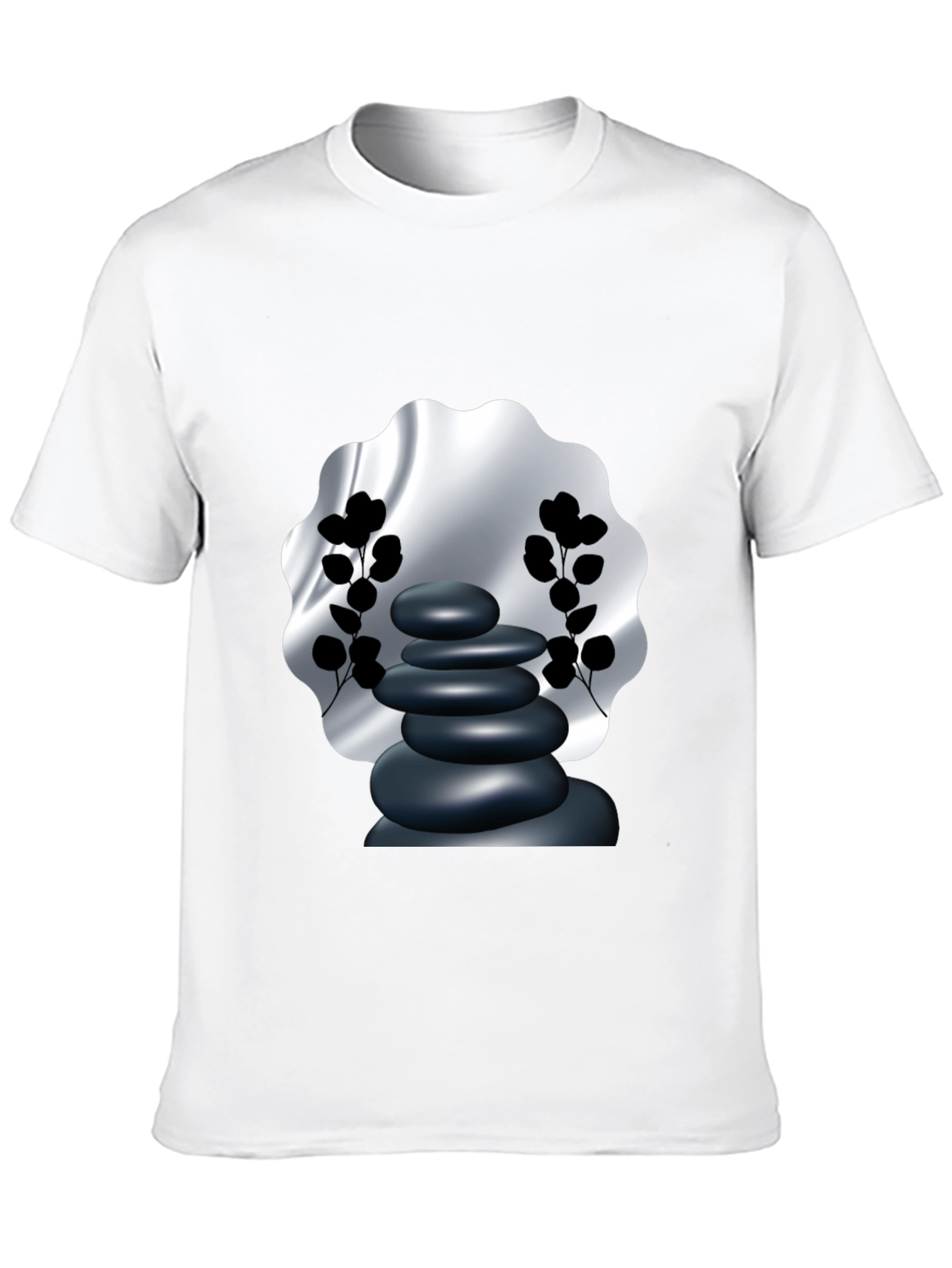 Zen Stone Graphic Tee - Meditative Style