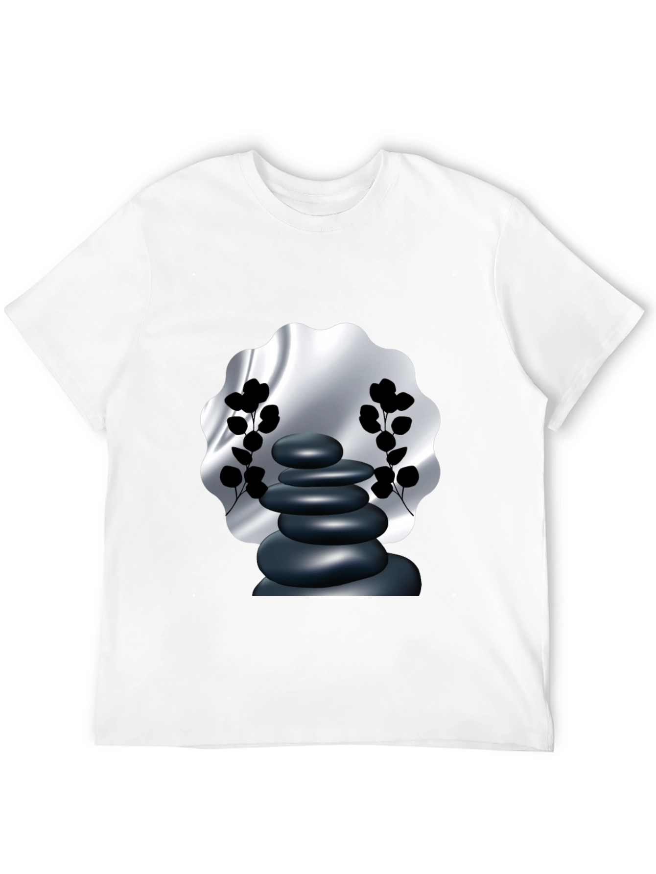 Zen Stone Graphic Tee - Meditative Style