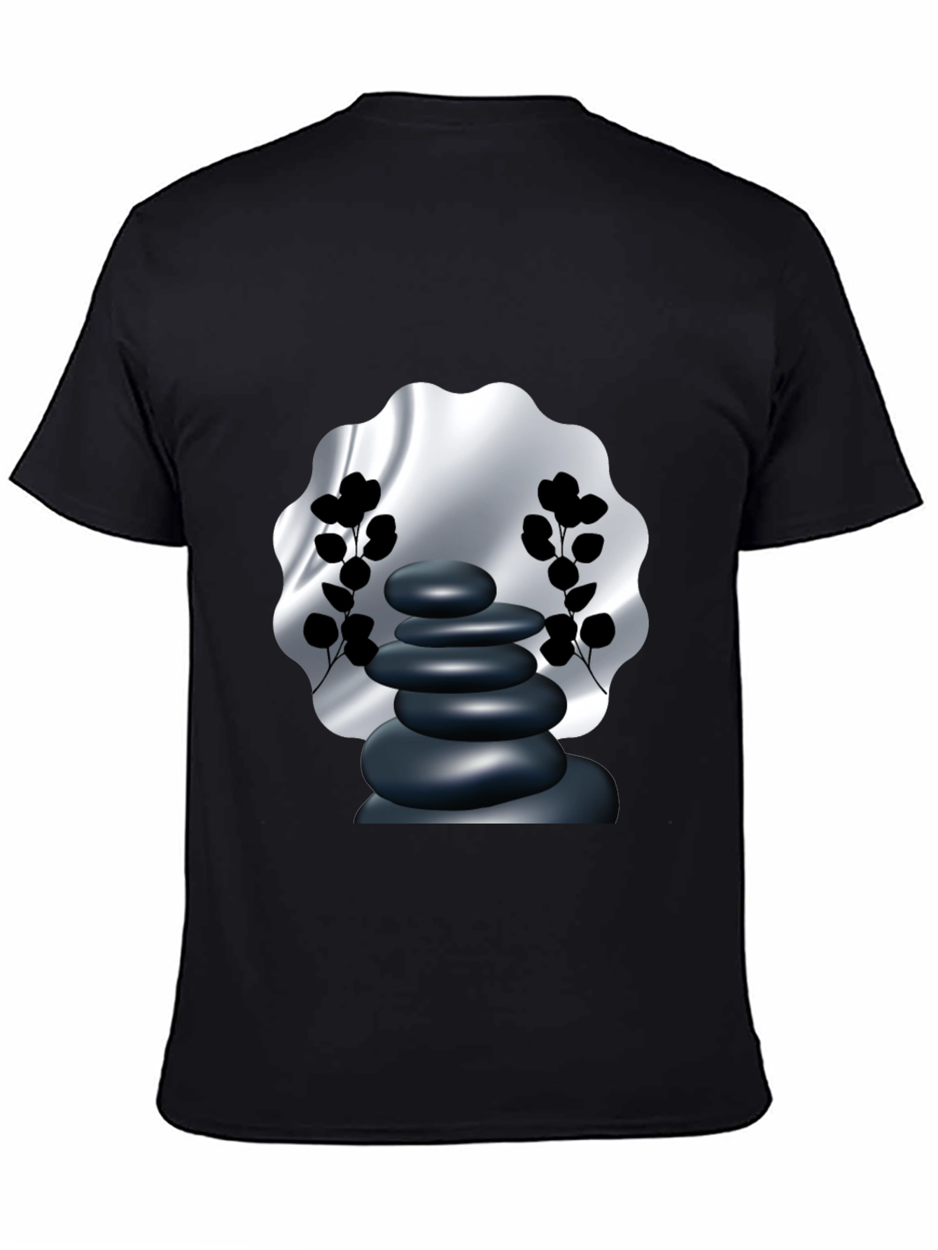 Zen Stone Graphic Tee - Meditative Style