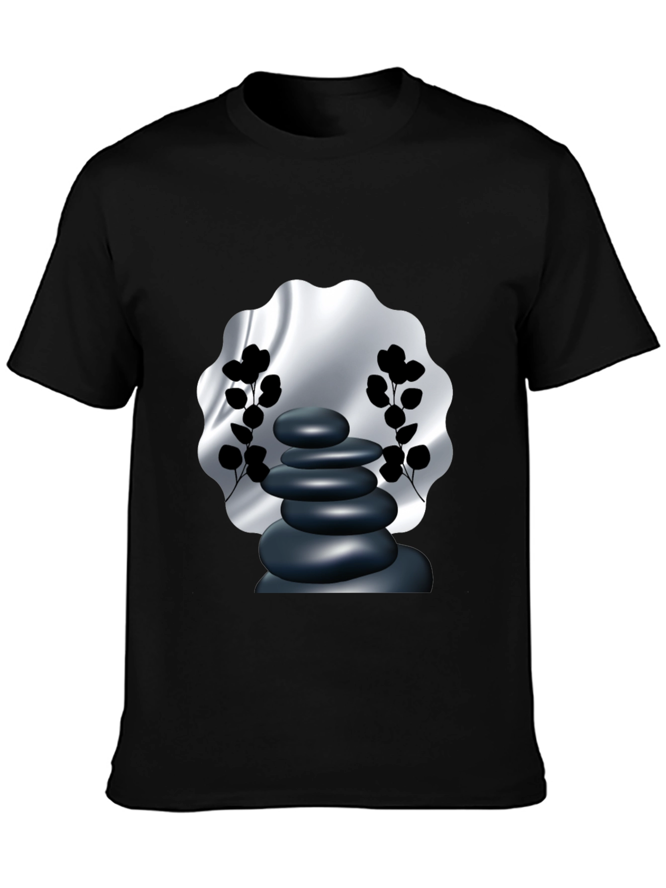 Zen Stone Graphic Tee - Meditative Style