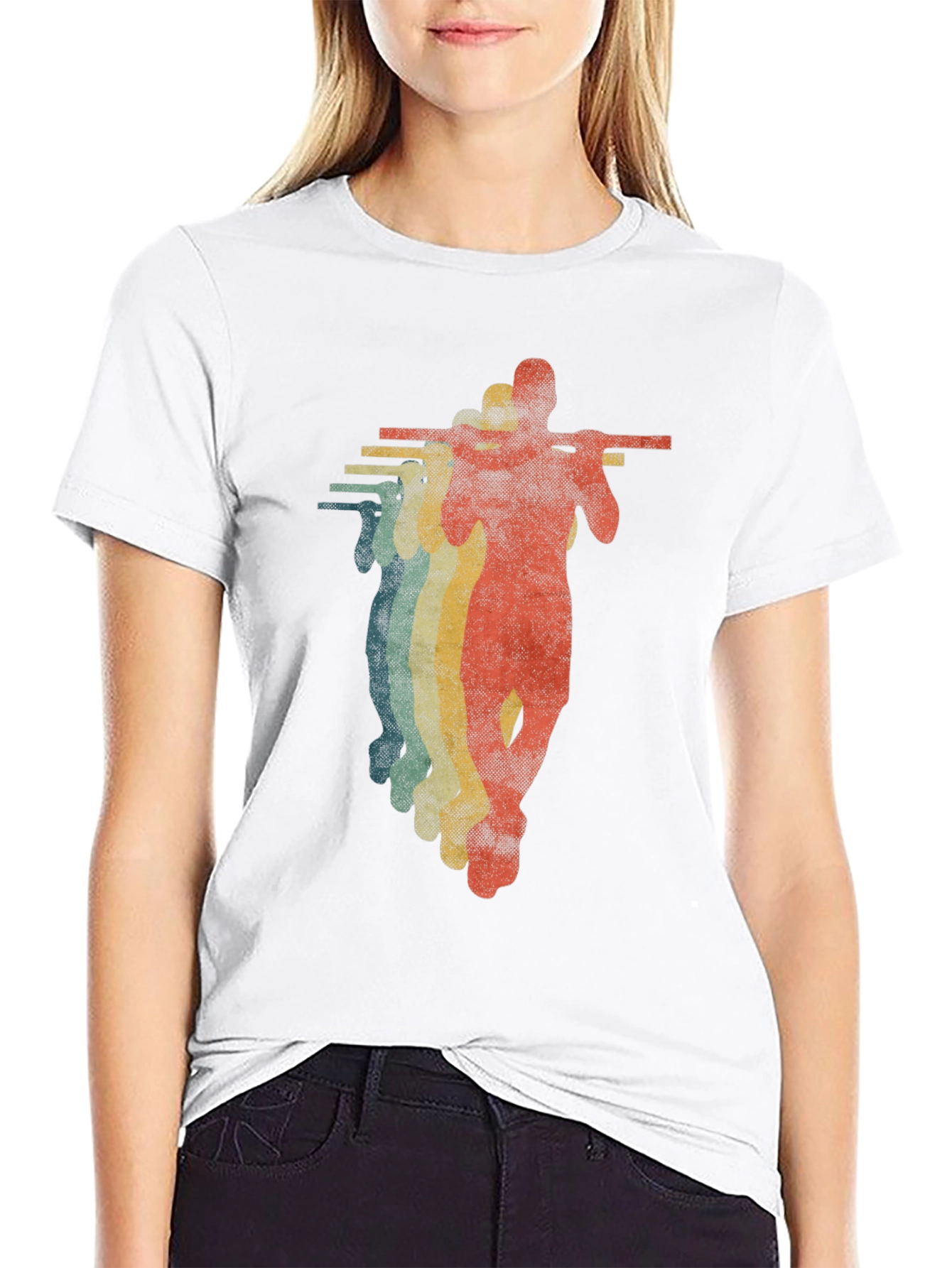 Retro Weightlifter Graphic Tee
