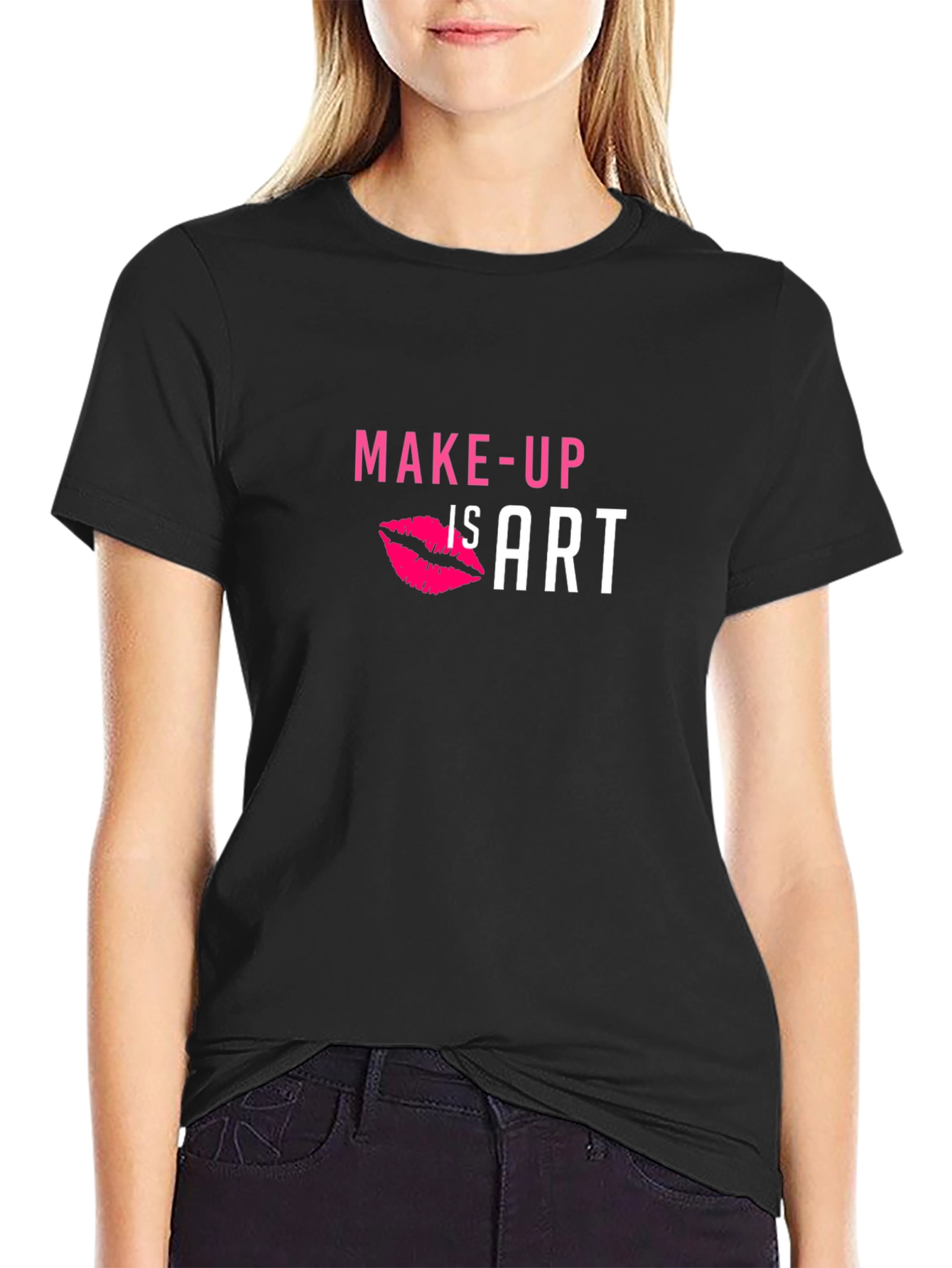 Makeup is Art Black Graphic T-Shirt