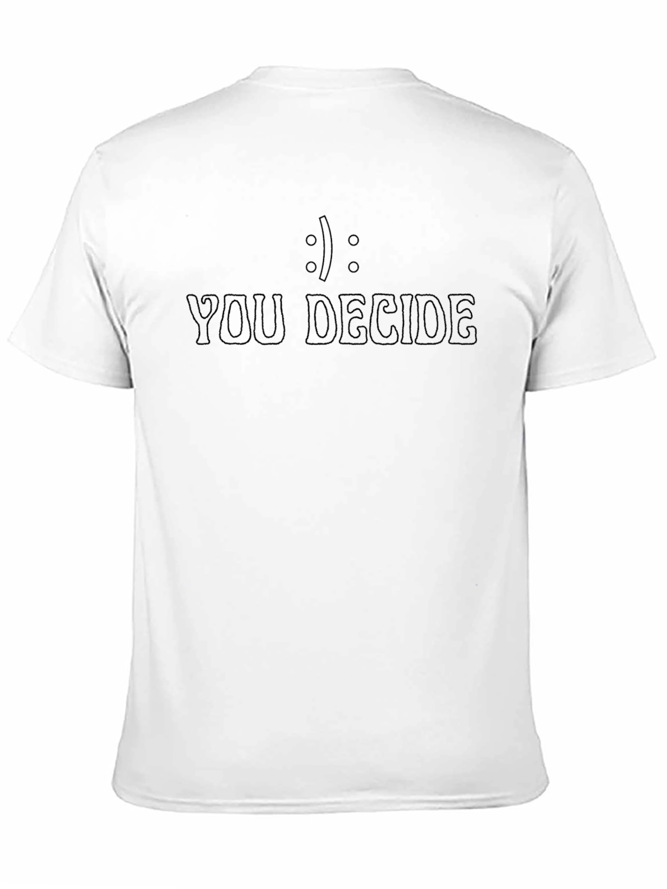You Decide Graphic Tee - Black Cotton T-Shirt