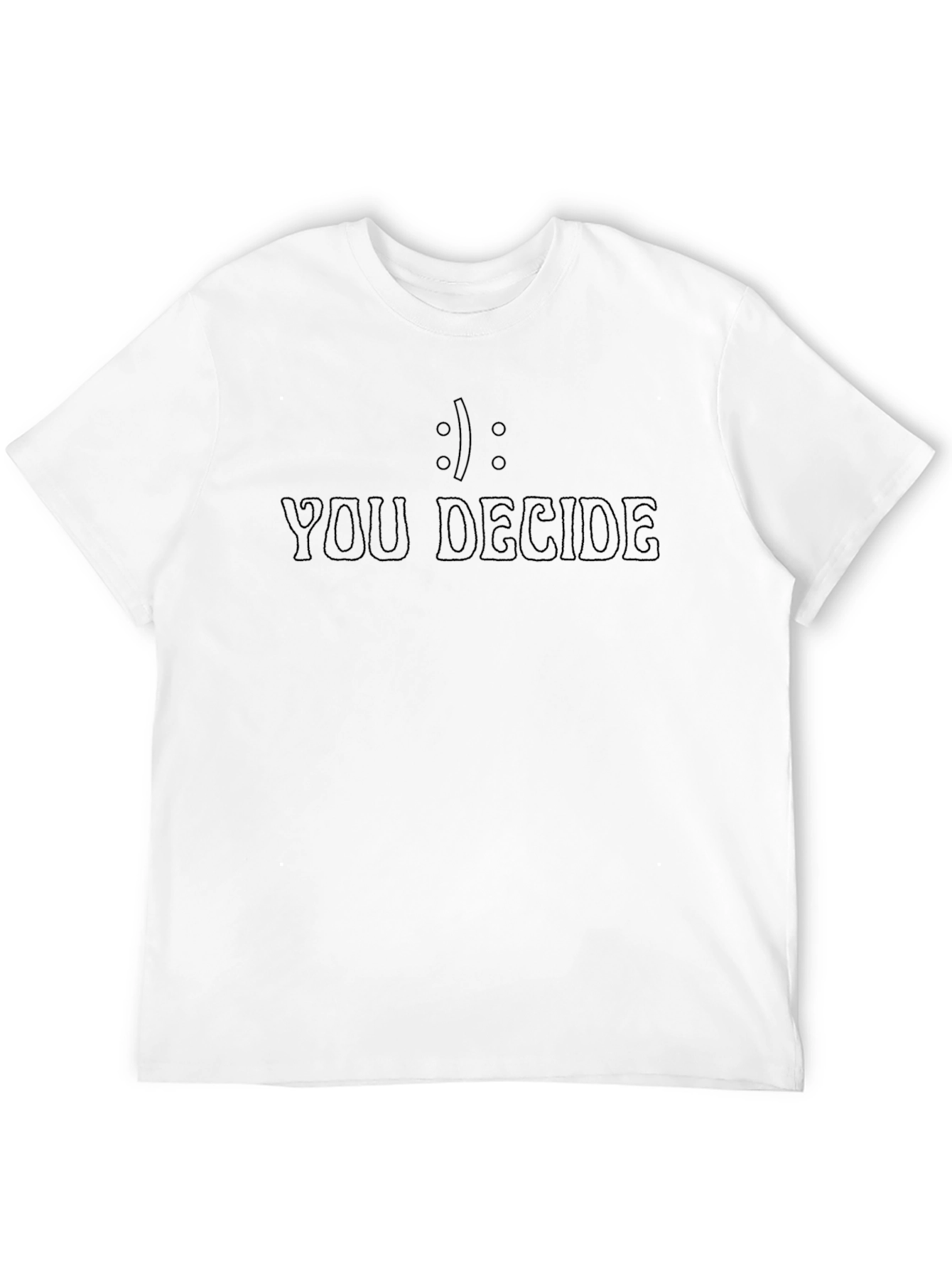 You Decide Graphic Tee - Black Cotton T-Shirt