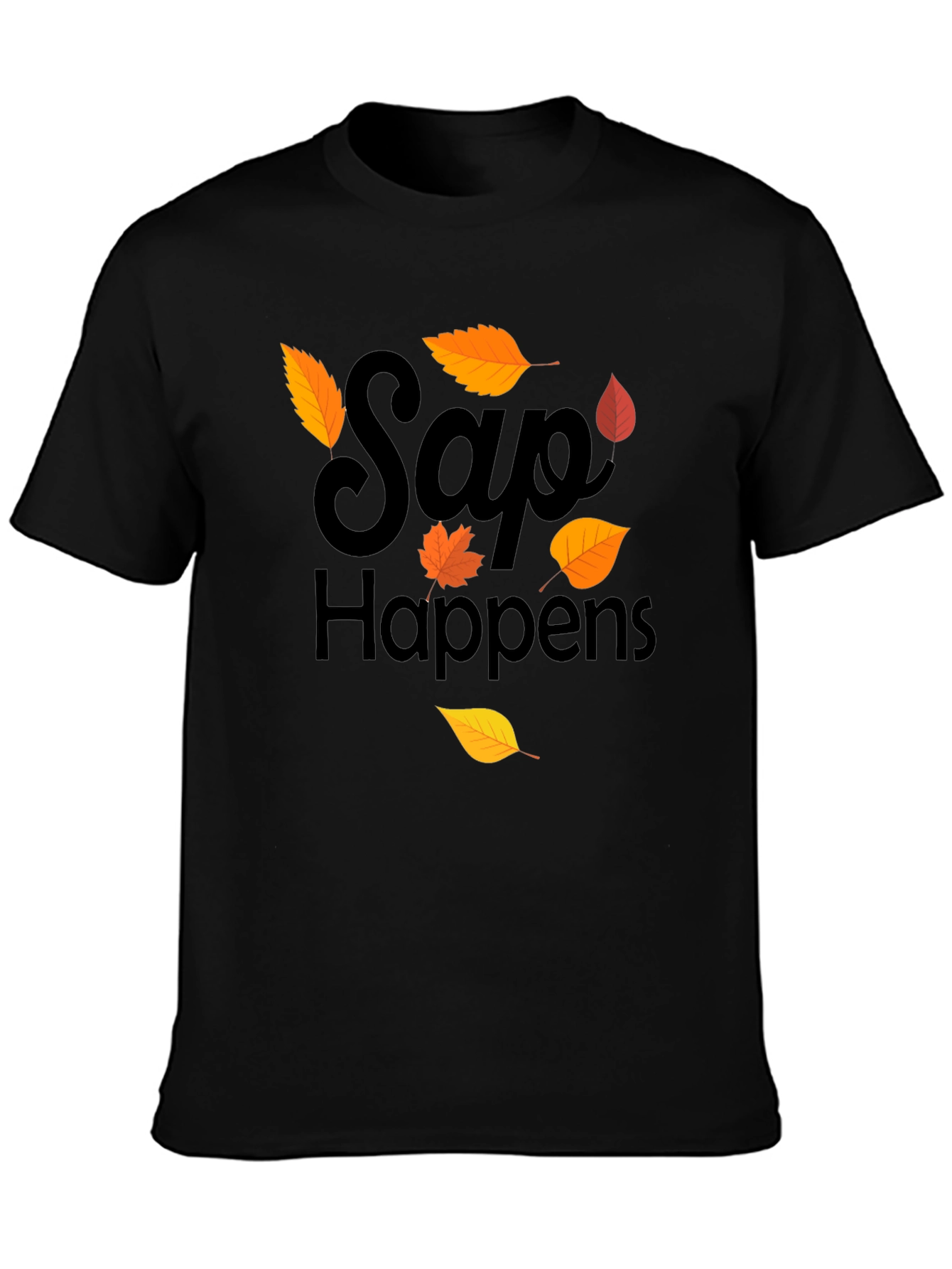 Sap Happens T-Shirt - Autumn Leaf Design