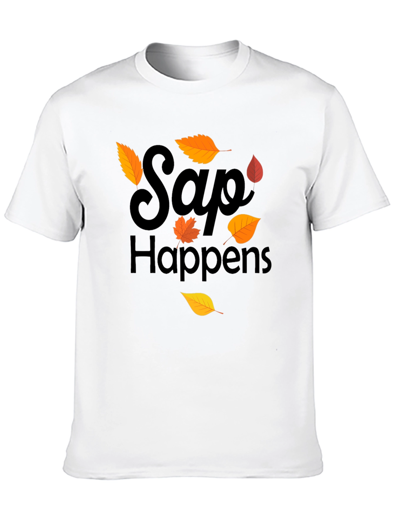 Sap Happens T-Shirt - Autumn Leaf Design