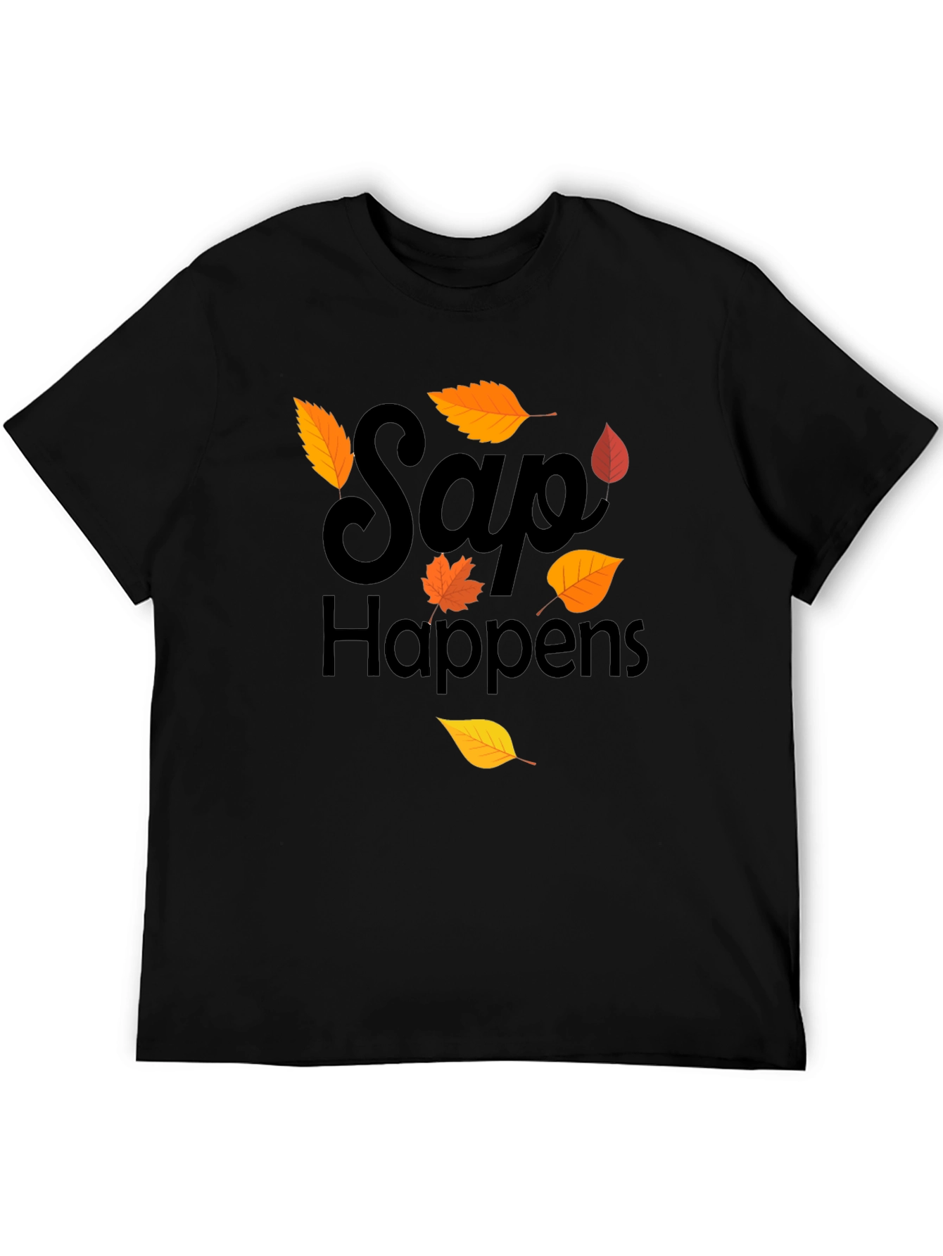 Sap Happens T-Shirt - Autumn Leaf Design