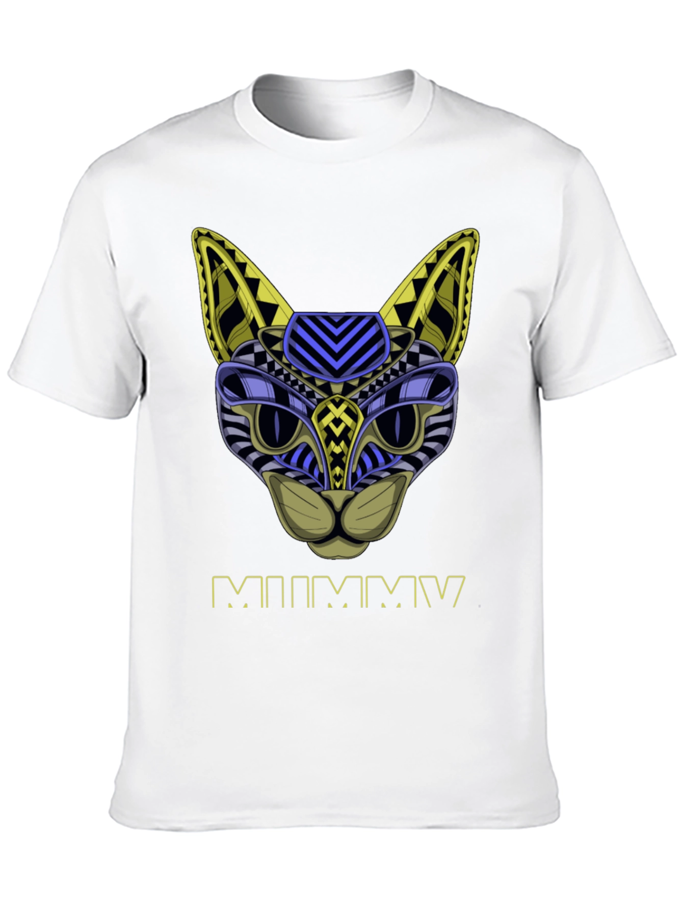 Abstract Mummy Cat T-Shirt