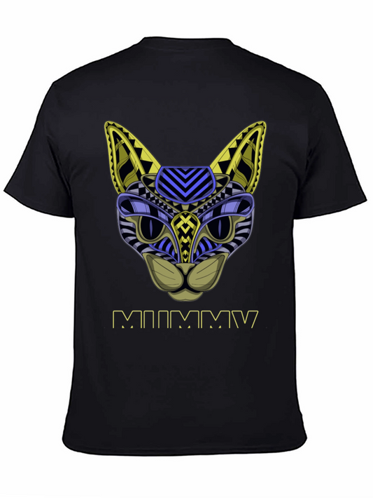 Abstract Mummy Cat T-Shirt