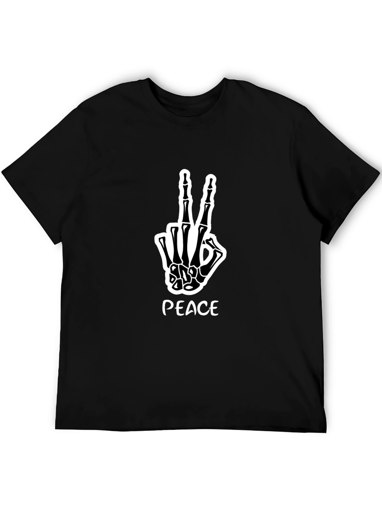 Peace Skeleton Hand Graphic Tee