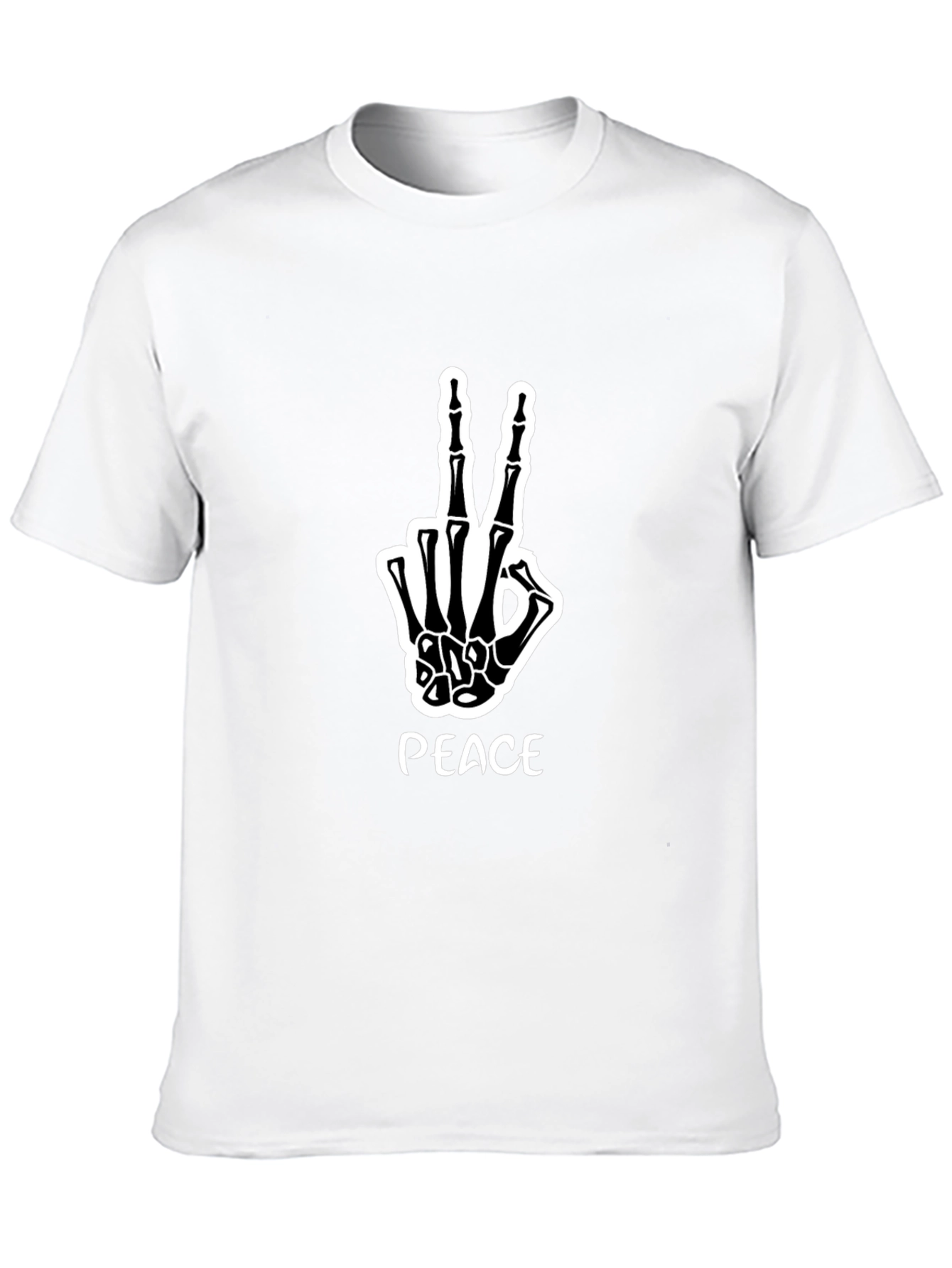 Peace Skeleton Hand Graphic Tee