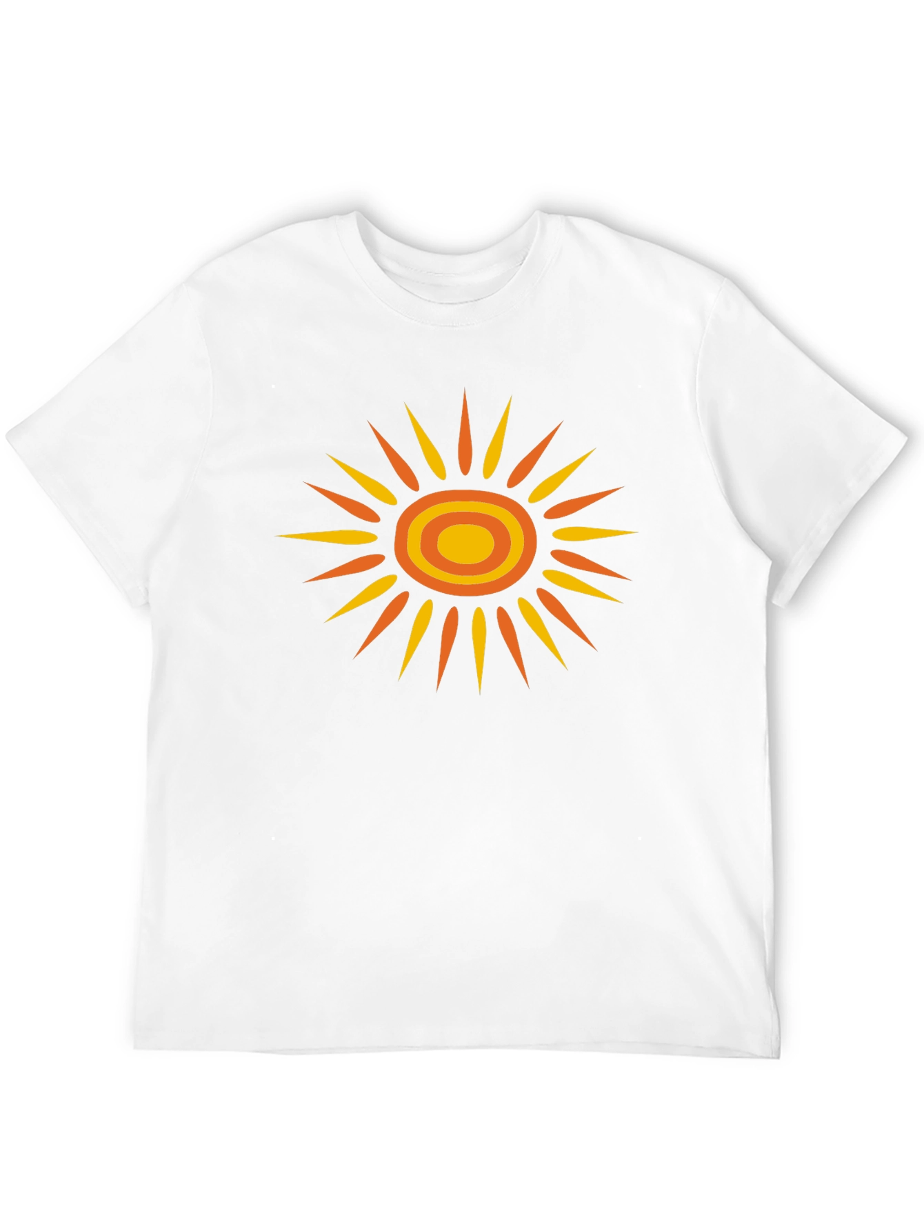 Retro Sunburst Graphic Tee - Black