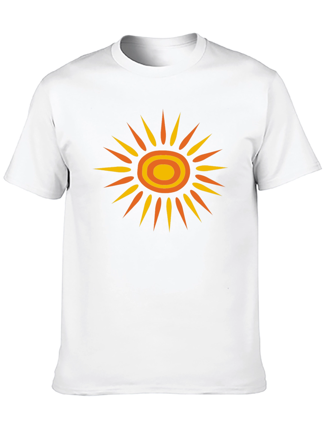 Retro Sunburst Graphic Tee - Black