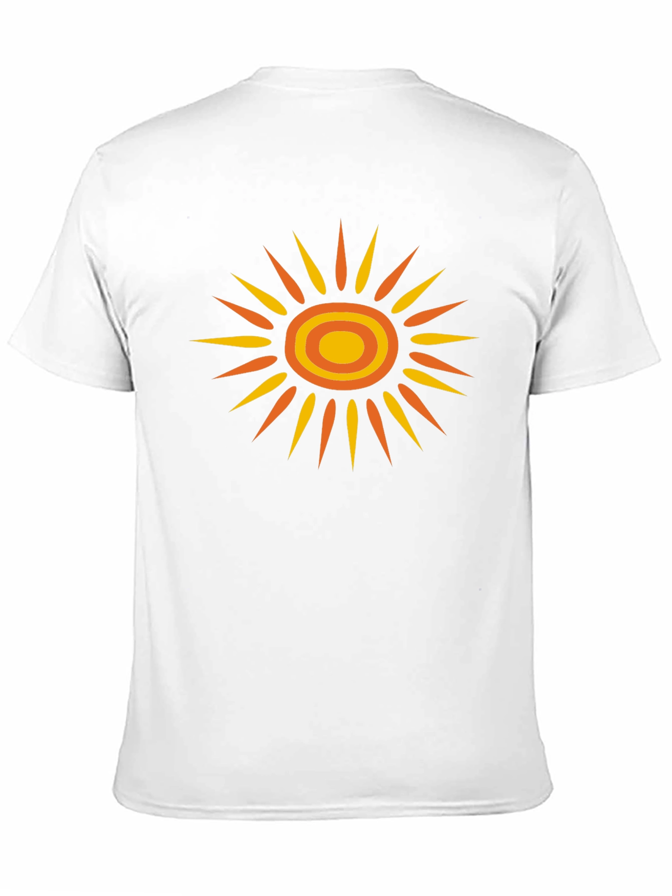 Retro Sunburst Graphic Tee - Black