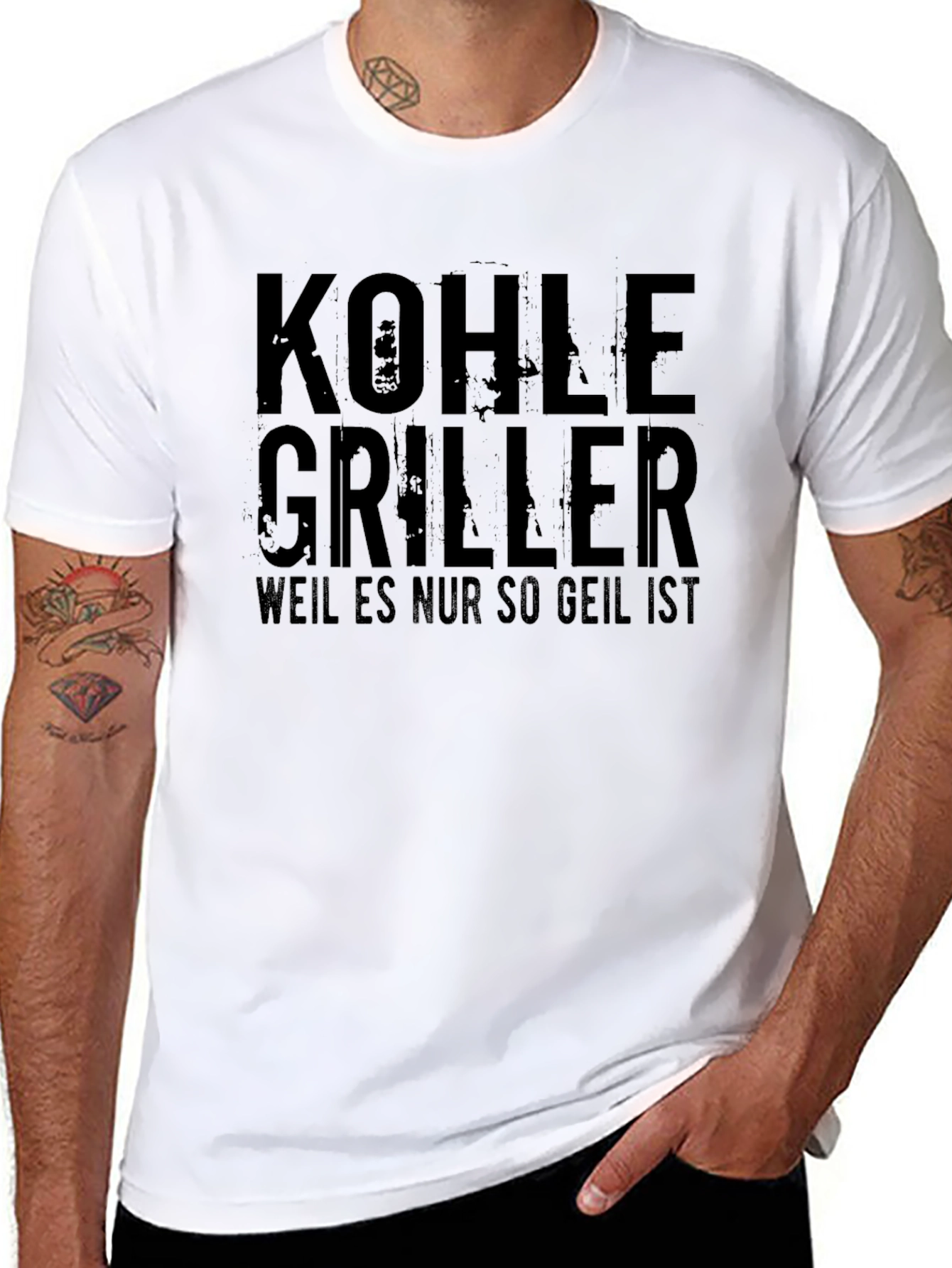 Kohle Griller Graphic T-Shirt - Black Tee