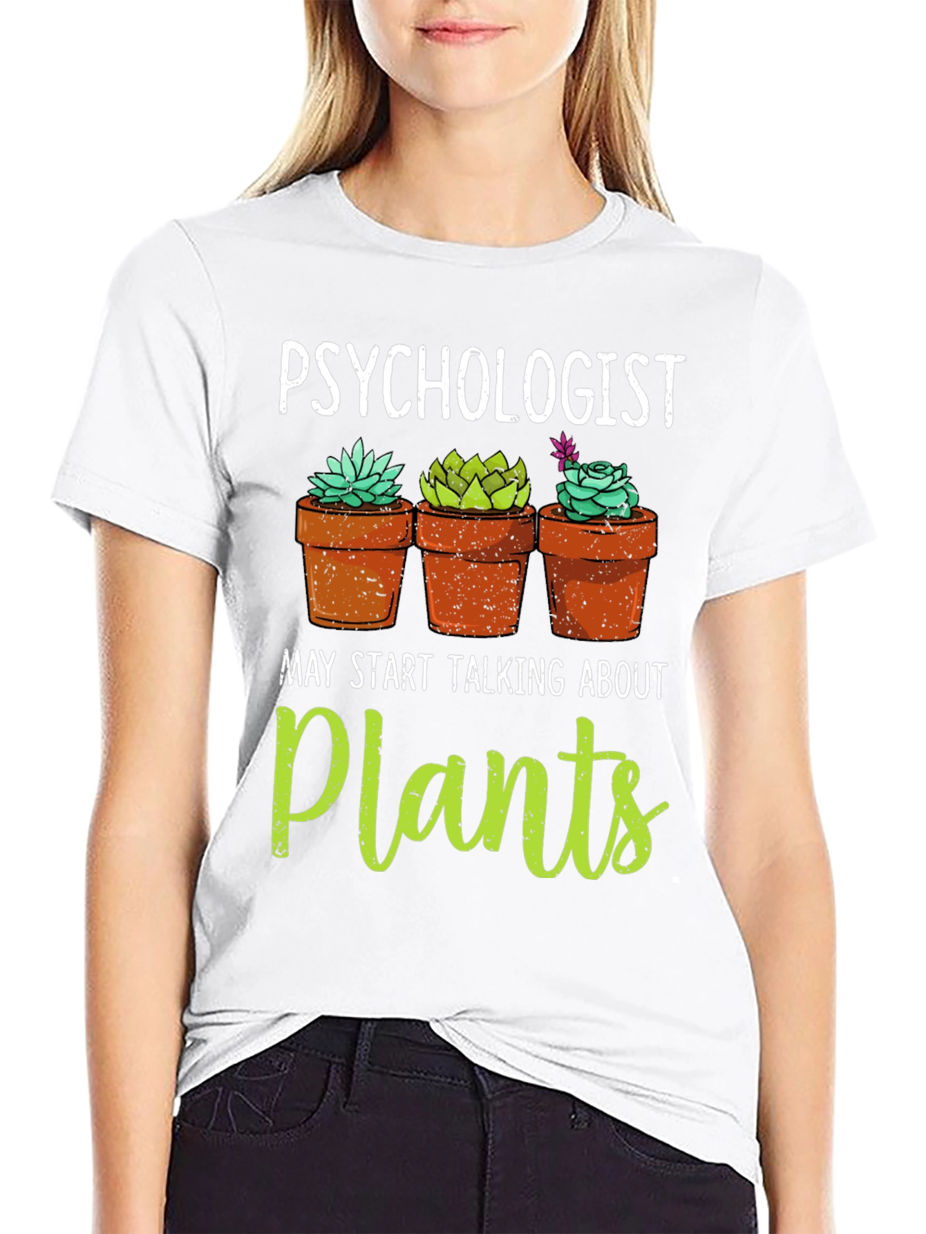 Psychologist Plant Lover Graphic T-Shirt