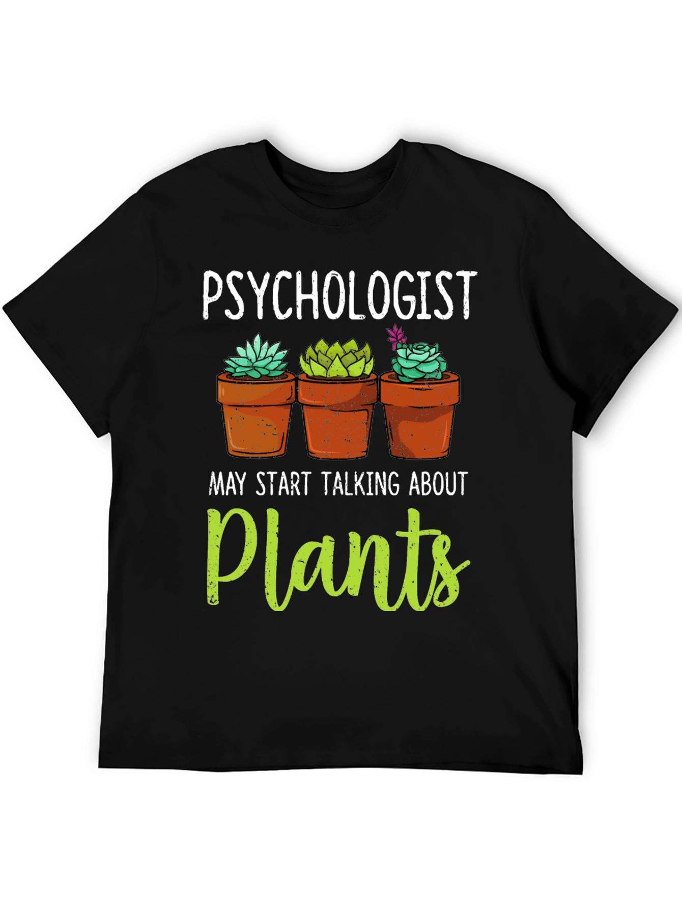 Psychologist Plant Lover Graphic T-Shirt