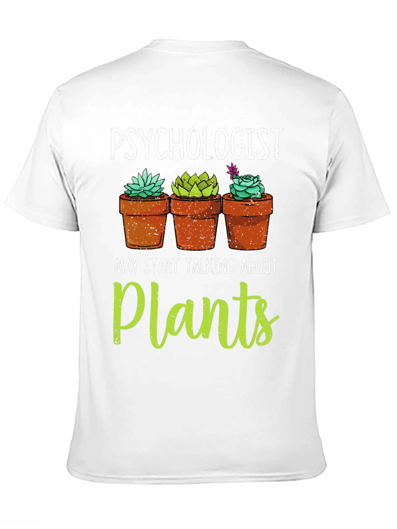 Psychologist Plant Lover Graphic T-Shirt