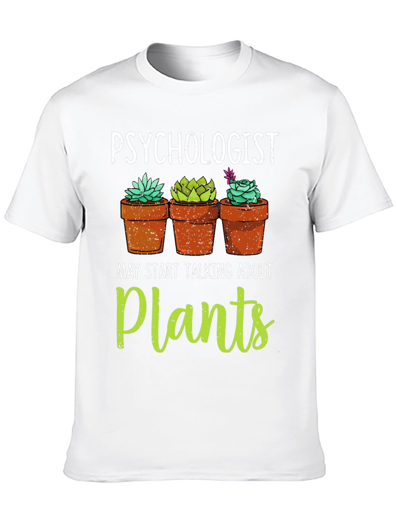Psychologist Plant Lover Graphic T-Shirt
