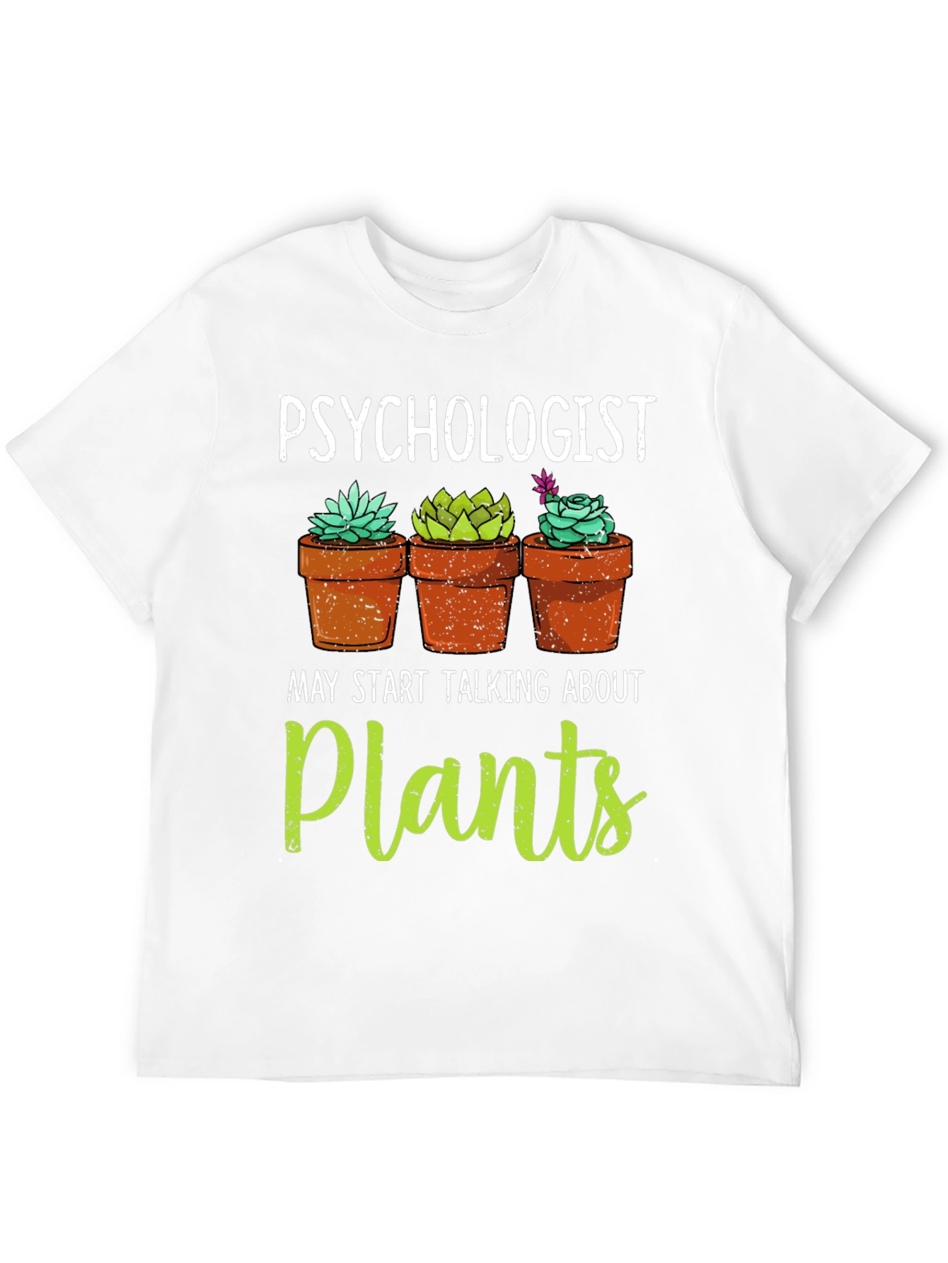Psychologist Plant Lover Graphic T-Shirt