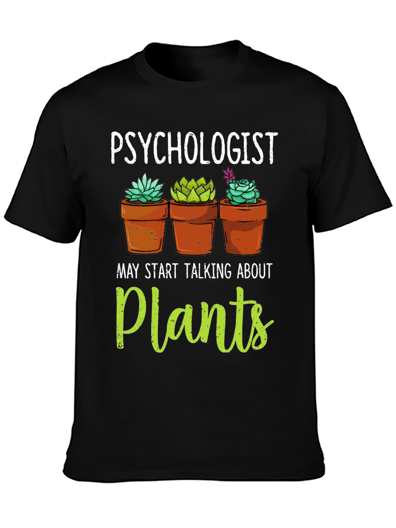 Psychologist Plant Lover Graphic T-Shirt