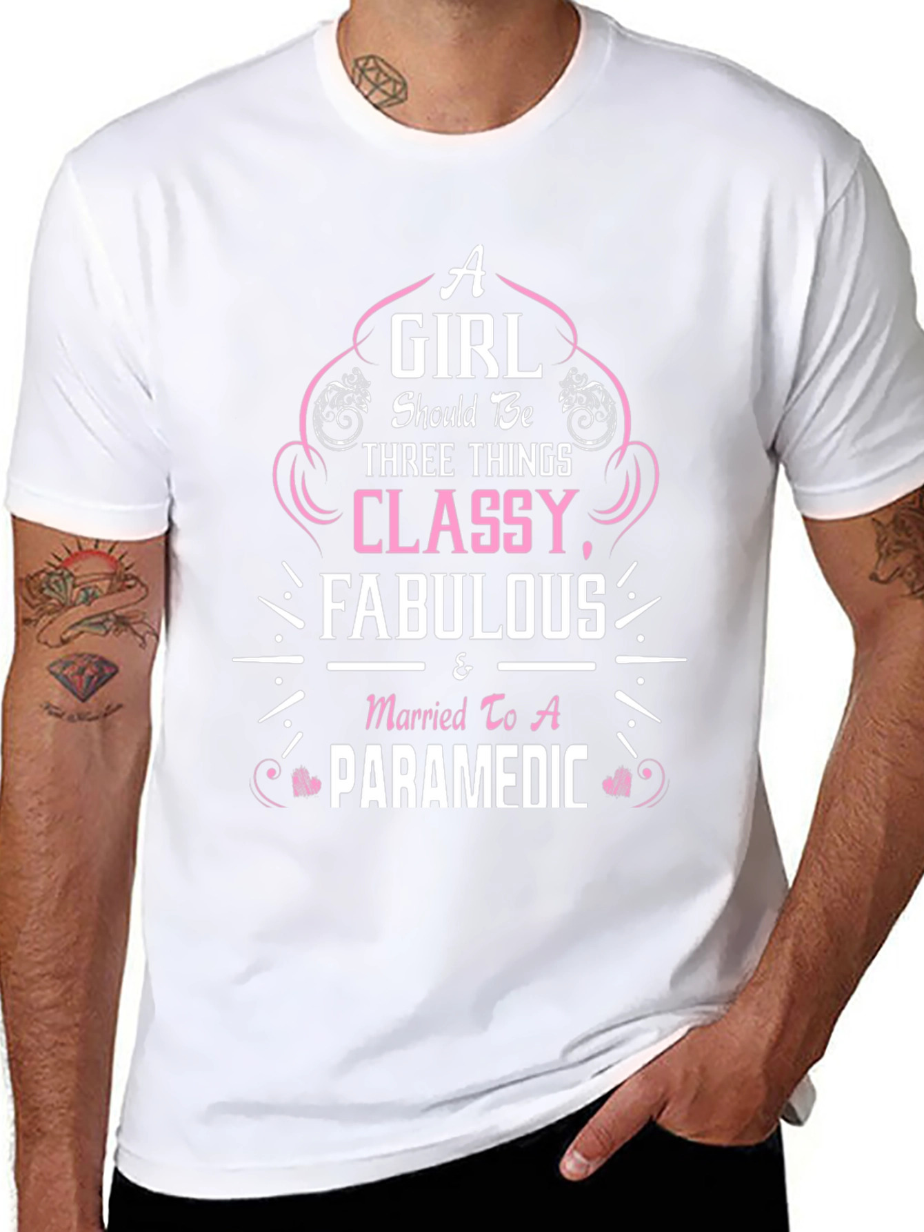 Classy & Fabulous Paramedic Wife T-Shirt