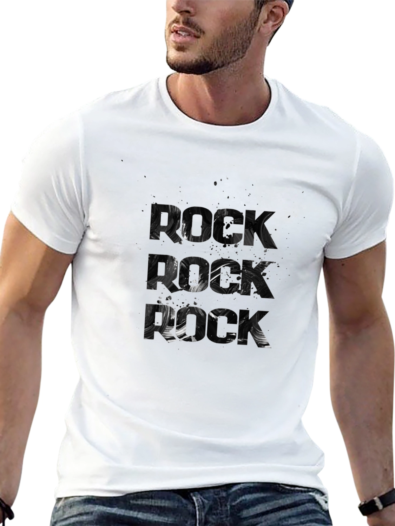 Abstract Rock T-Shirt - Graphic Tee for Men