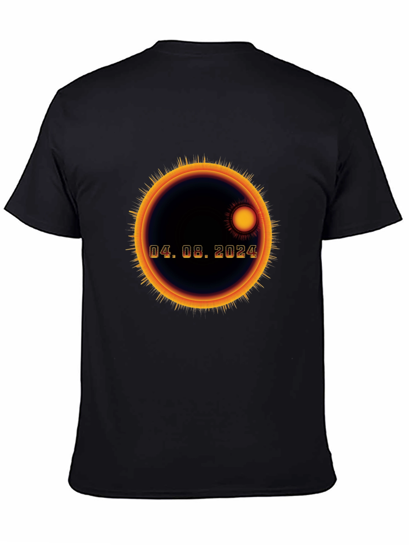 Eclipse 04.08.2024 Black T-Shirt