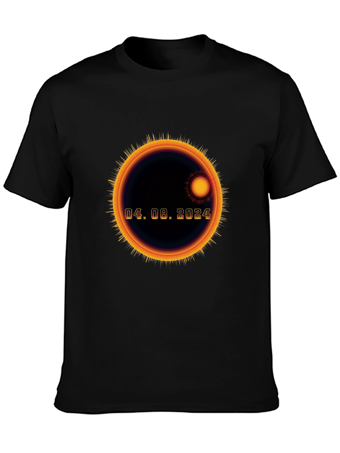 Eclipse 04.08.2024 Black T-Shirt