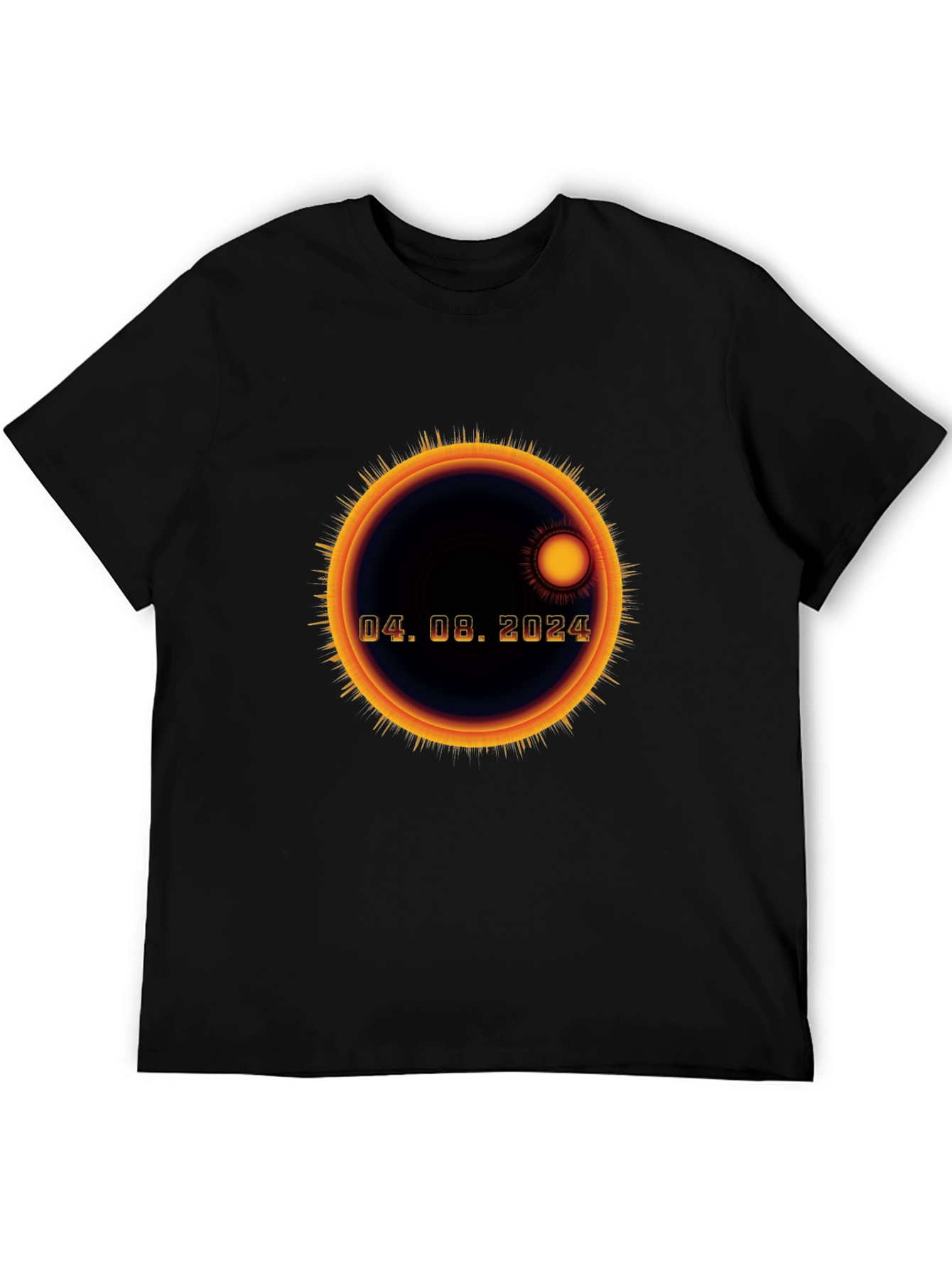 Eclipse 04.08.2024 Black T-Shirt