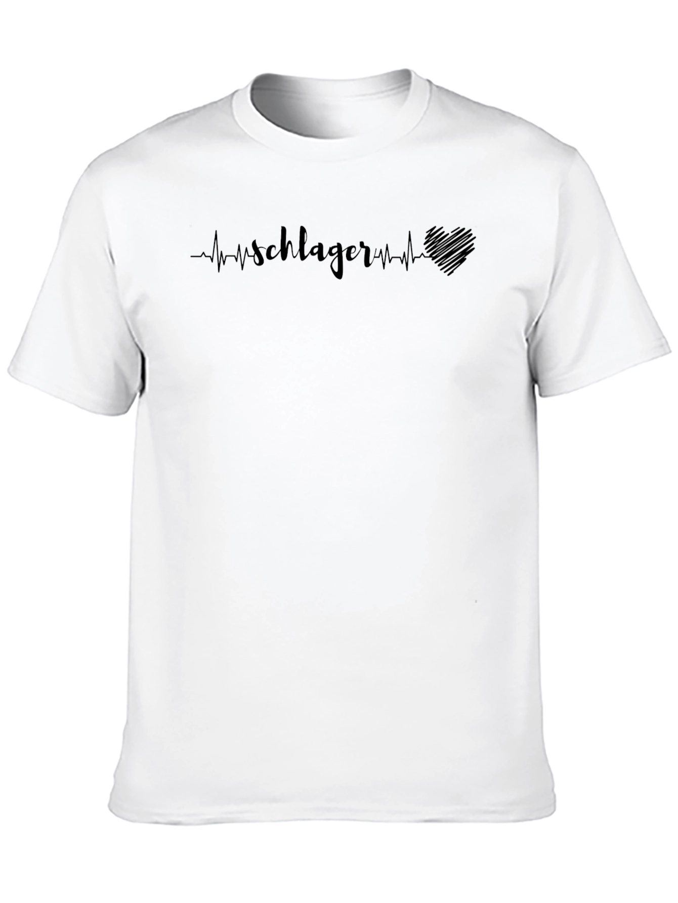 Schlager Heartbeat Graphic Tee - Mens Black T-Shirt