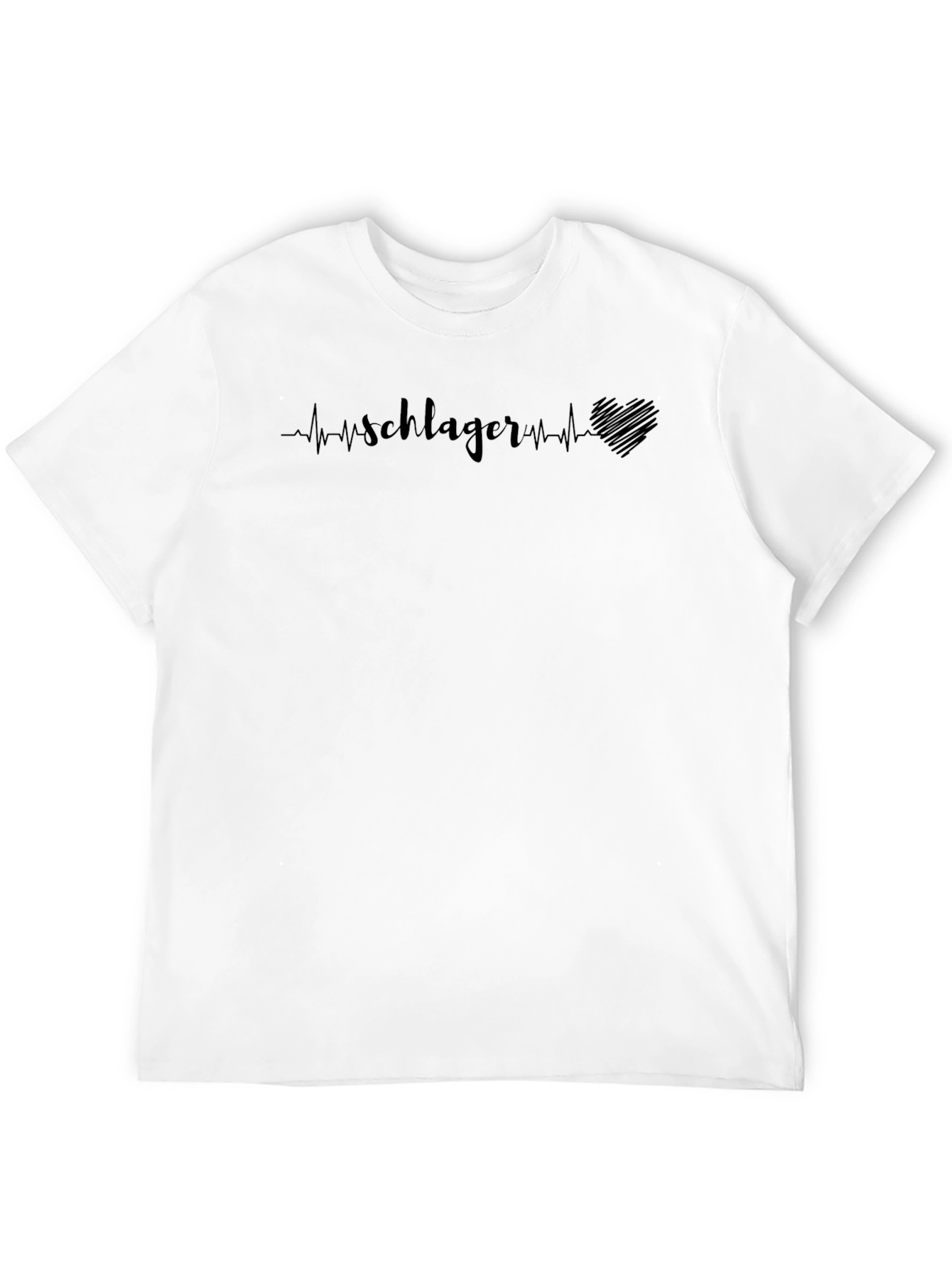 Schlager Heartbeat Graphic Tee - Mens Black T-Shirt