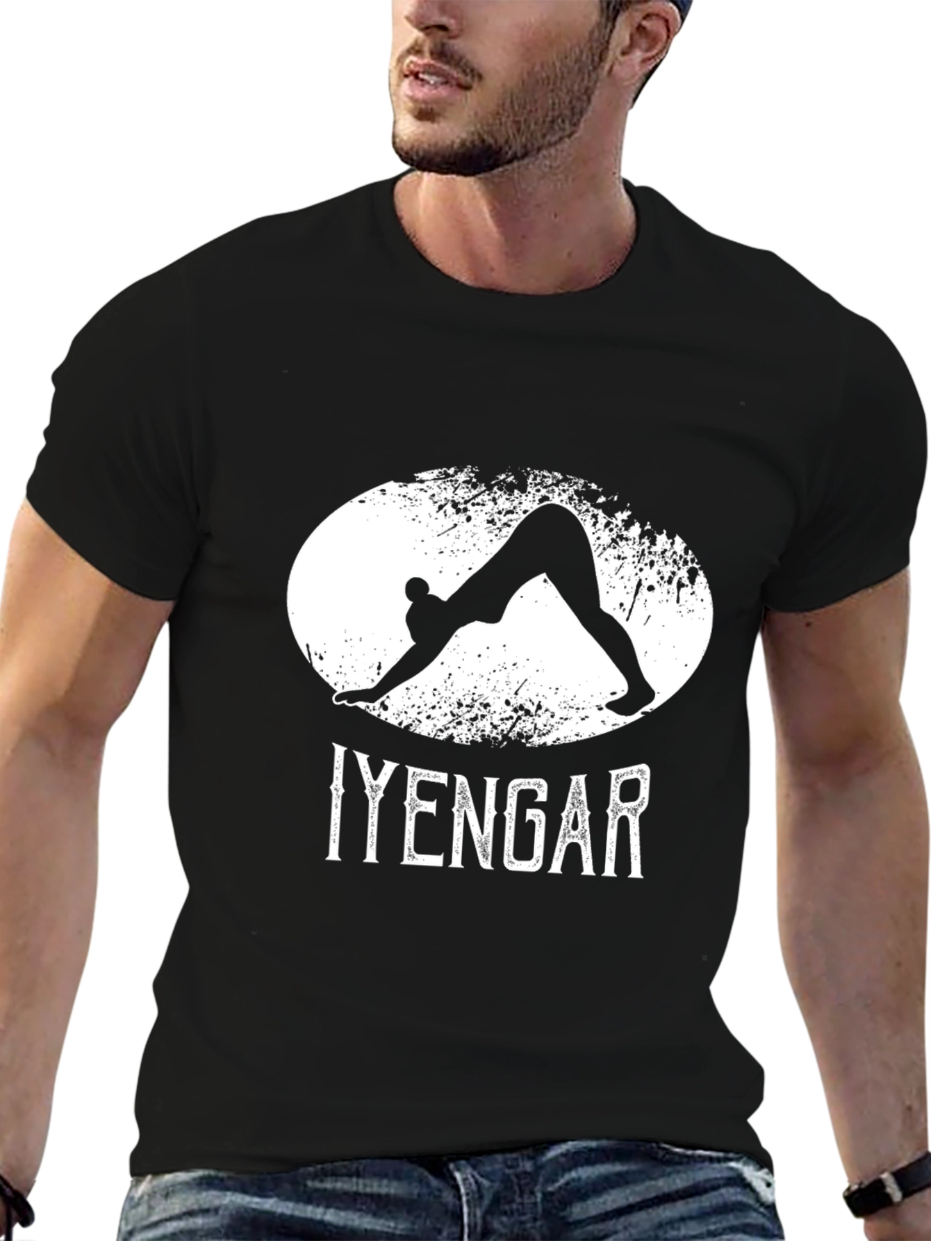 Iyengar Yoga Black T-Shirt