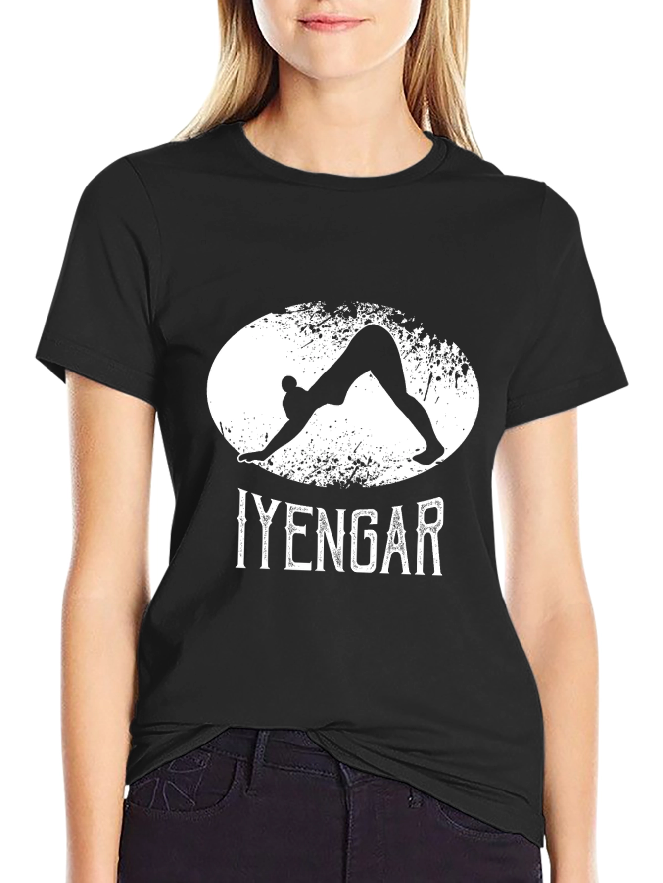 Iyengar Yoga Black T-Shirt