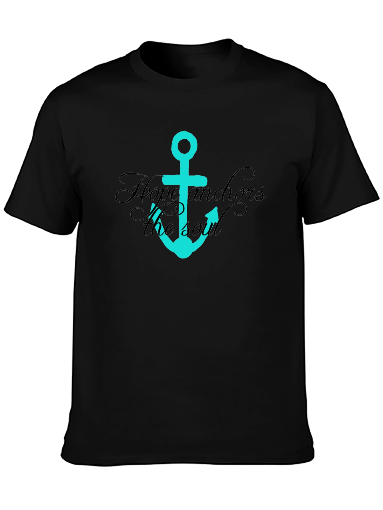 Hope Anchors the Soul Graphic Tee - Black