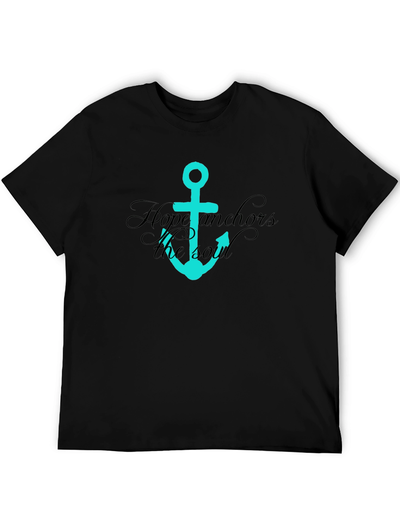 Hope Anchors the Soul Graphic Tee - Black
